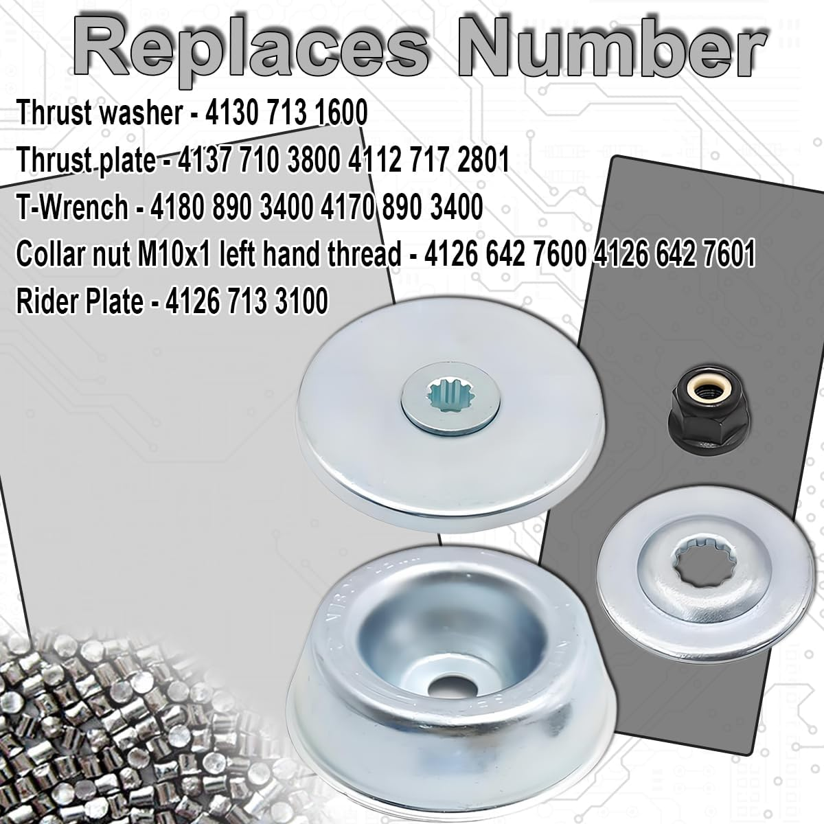 ZAMDOE Blade Attachment Kit for Stihl FS56RCE FS90 FS90R FS91R FS70R FS94R FS100RX FS110 FS120 FS130 FS131 FS91 FS131R FS56CE FS111RX FS-KM Running Plate Accessories Kit Brush Cutter Replacement Parts image number 3