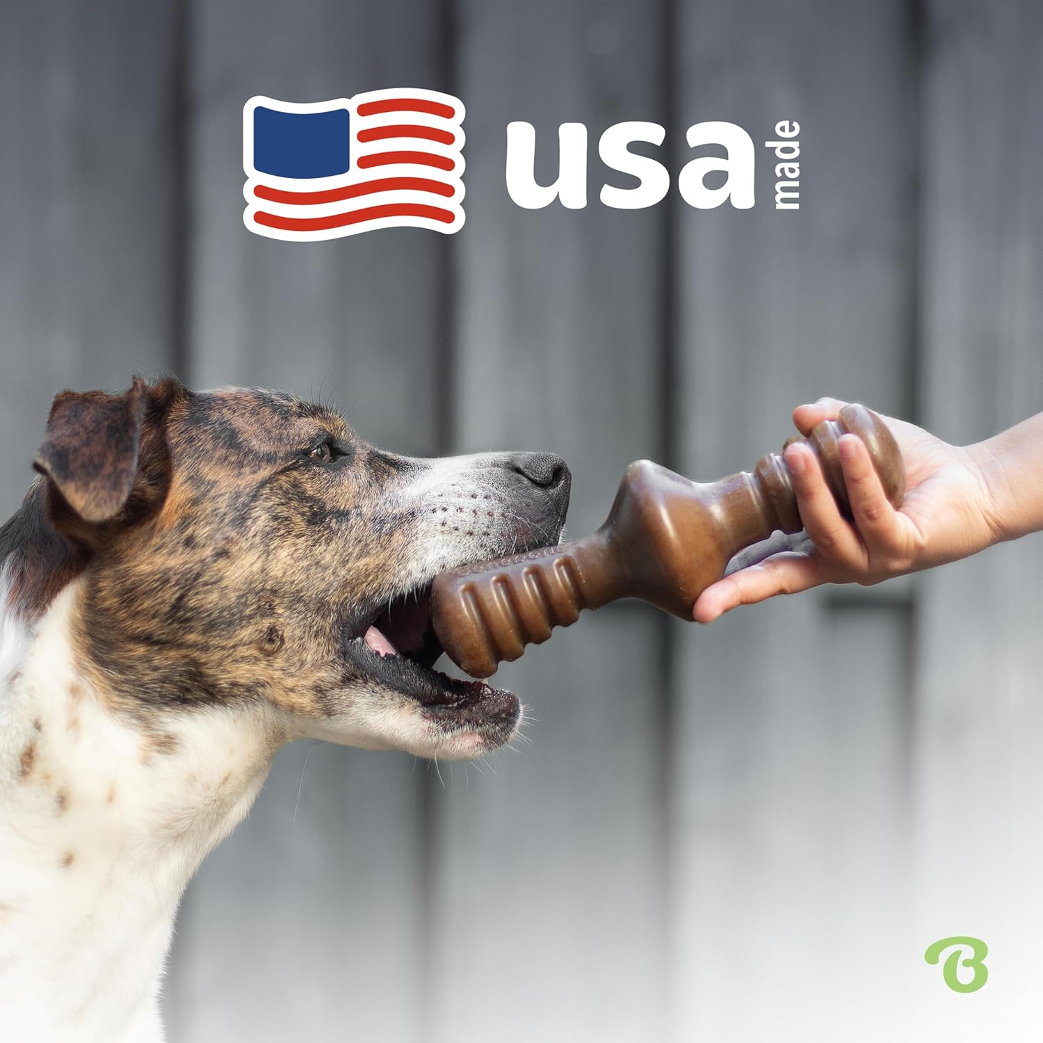 Benebone Zaggler Rolling Dog Chew Toy, Made in USA, Real Bacon Flavor, Medium image number 2