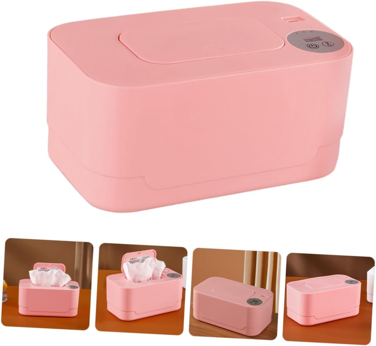 TIDTALEO Car Wipes Warmer Wet Tissue Heater Diaper Wipes Dispenser Portable Towel Warmer Reusable Pouch image number 3