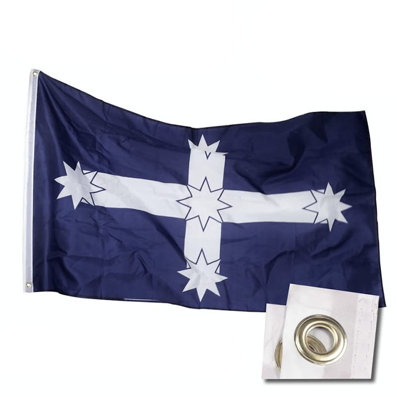 AIMALL Large Eureka Flag Southern Cross Australian Aussie Heavy Duty Australia Flags 90 X 150Cm，Indoor and Outdoor Use, with Metal Grommets image number 3