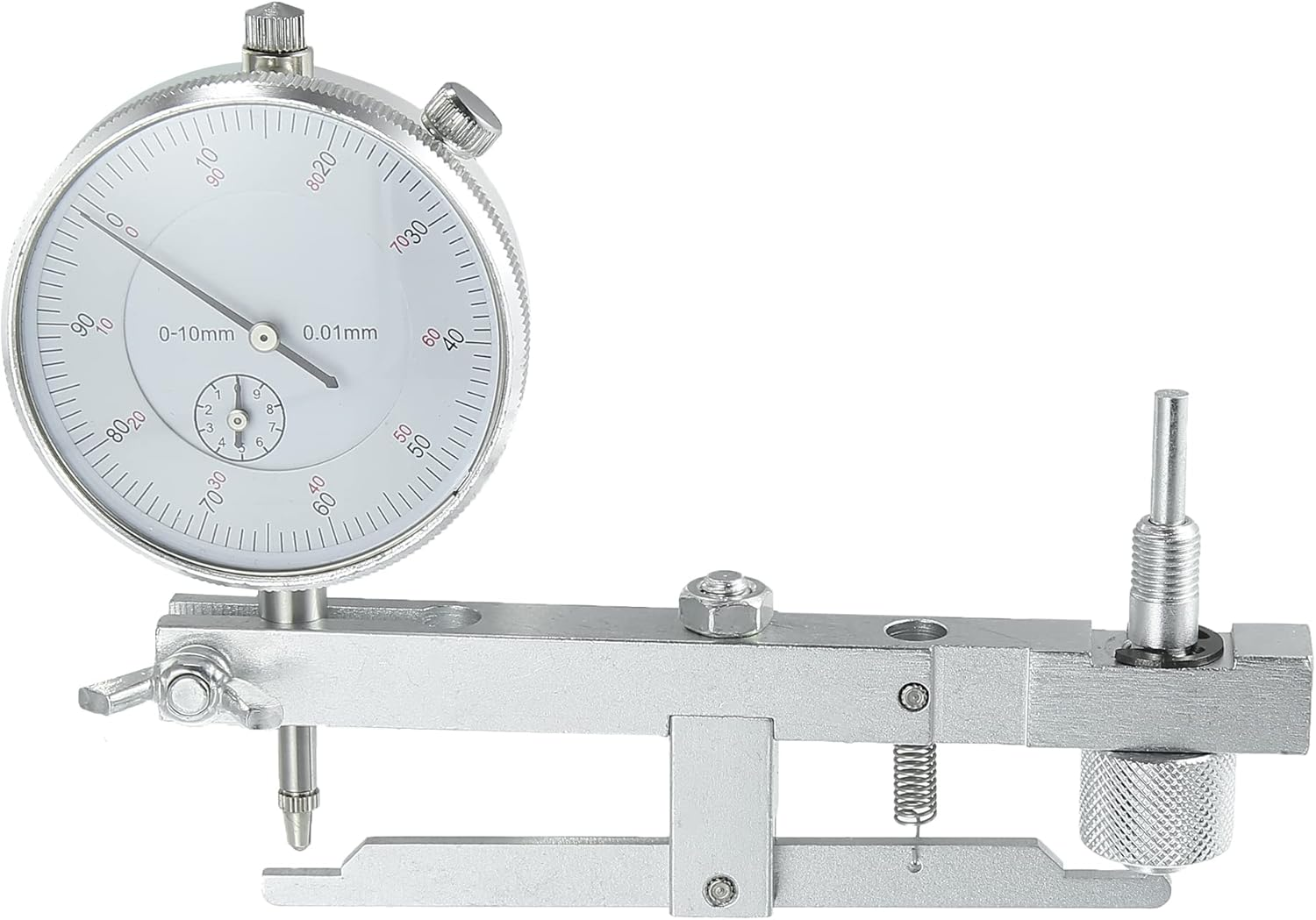 X AUTOHAUX 1 Set Fuel Pump Injection Timing Set up Tool W/Dial Indicator for VE Style Fuel Pumps 0927554011 Diesel Fuel Injector Pump Timing Indicator Dual Guage Indicator for Toyota Black image number 3