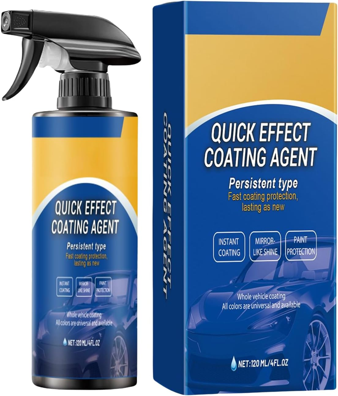 Ylnailky Spray Coating Agent | 120Ml Automotive Agent for Shine,Oxidation Resistant Car Coating Spray for Motorcycle, Beginners, Outdoors, Detailing, Window, Rims, Vehicle, Glass image number 6