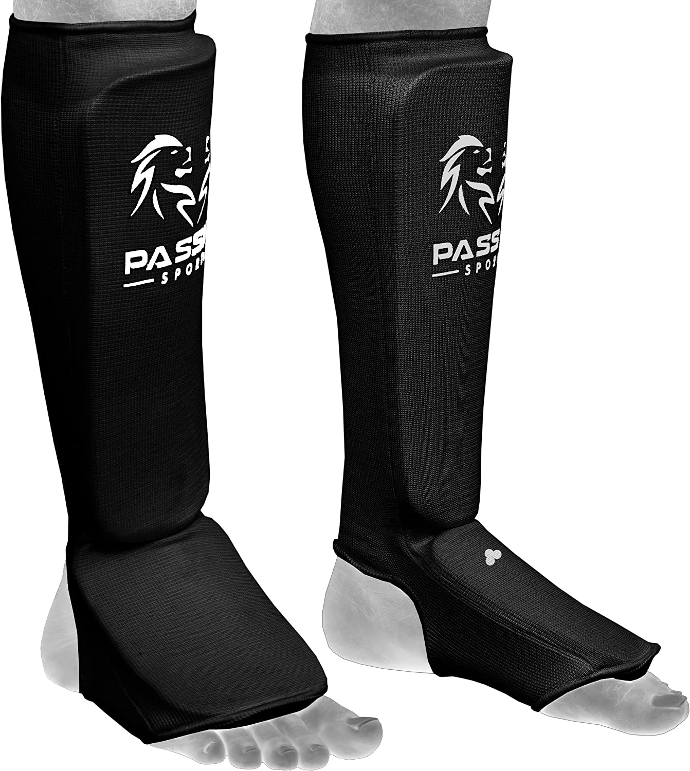 MMA Shin Instep Thick Padded Guard - Shin Instep Guard (Pair) Elasticated-Cotton Ideal for Martial Arts, Boxing, Taekwondo and Karate image number 5