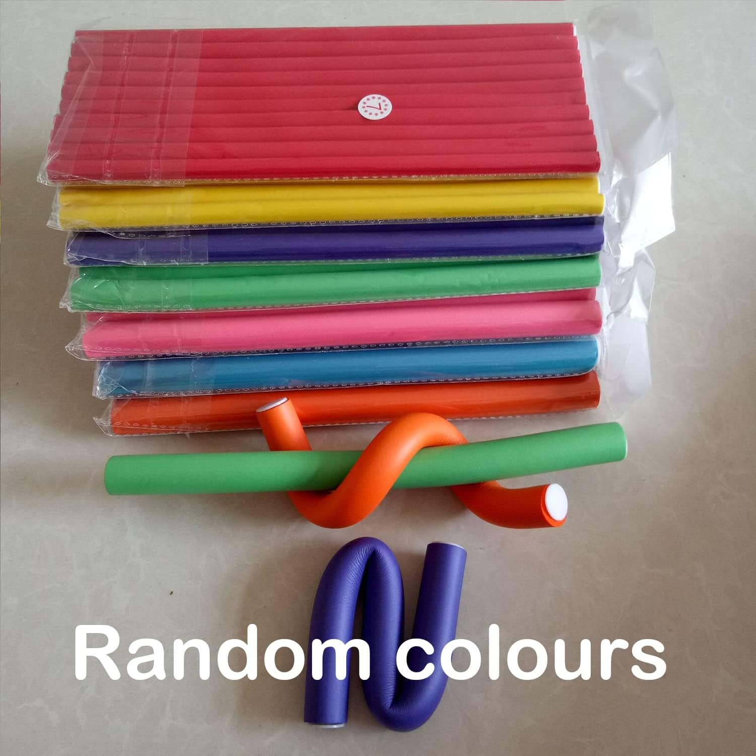 Paifeancodill 10 Pcs Flexible Curling Rods, Hair Rollers Twist-Flex Curlers with Soft Foam, 9.4&rdquo; Heatless Curls Rods, No Hurt the Hair Fluffy Foam Curling Iron Curlers for Short, Medium and Long Hair image number 6