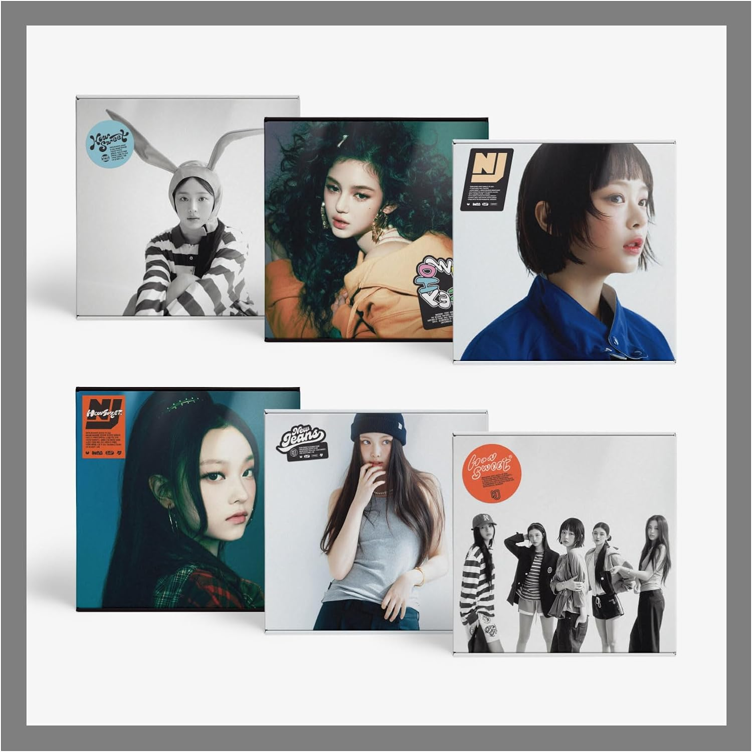 Newjeans How Sweet Double Single Album with Tracking Sealed NJS New Jeans (Weverse Albums 3 Version SET) image number 3