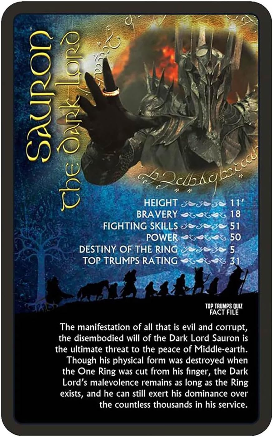 Winning Moves Top Trumps Lord of the Rings image number 3