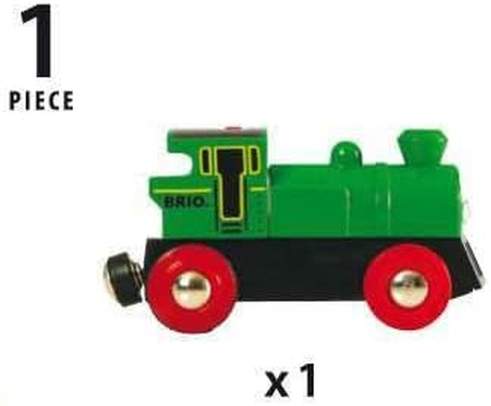 BRIO World 33595 Battery Powered Engine &ndash; Wooden Train Engine with Motorised Action, Compatible with BRIO Railway Sets for Kids 3+ Years image number 3