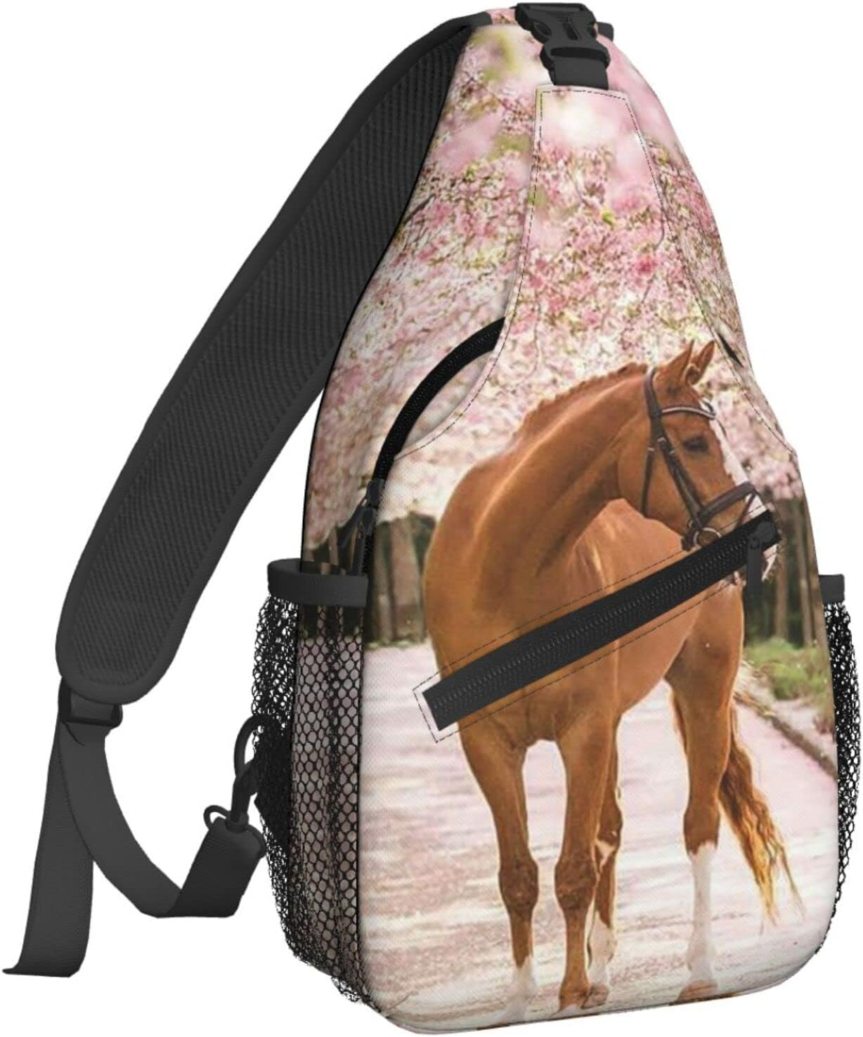 Famame Sling Backpack Chest Bag Crossbody Shoulder Bag Gym Cycling Travel Hiking Daypack for Men Women