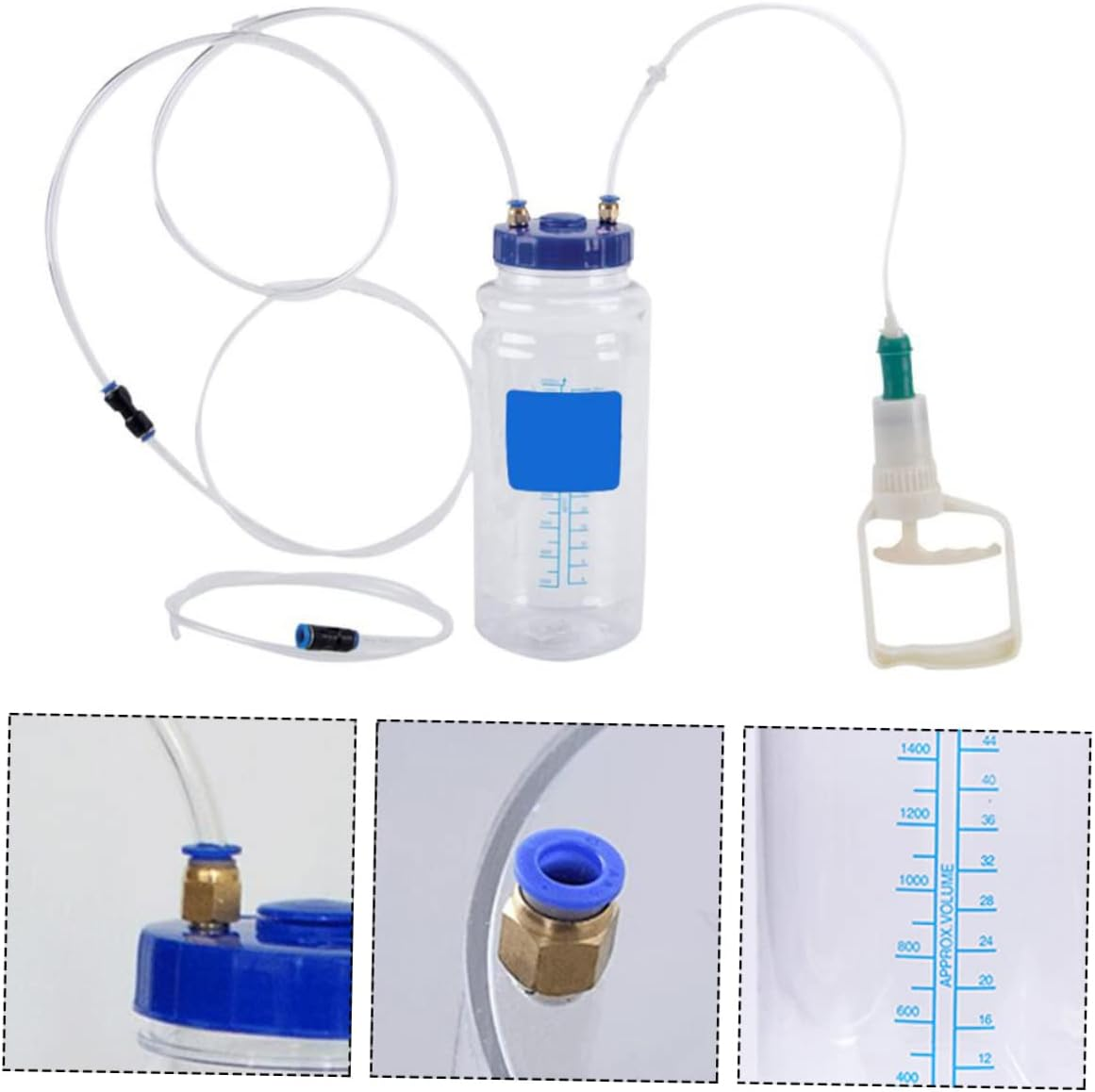 SOLUSTRE Manual Oil Change Pump Vacuum Fluid Extractor Car Repair Tool Mechanics Oil Suction Pump for Engine Maintenance Automotive Garage Equipment image number 6