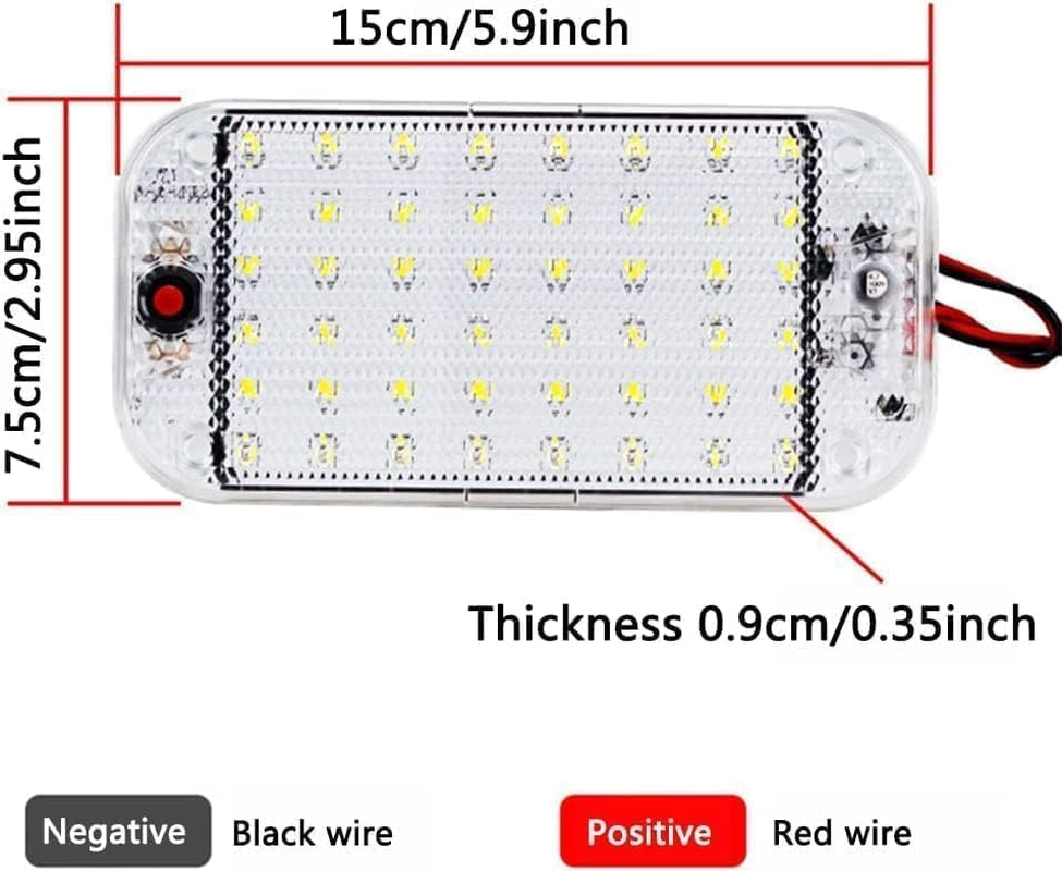 12V LED RV Lights with On/Off Switch - 5W Daylight 500LM, Interior Lighting for RV Van Trailer Camper Boat - Pack of 4 image number 1