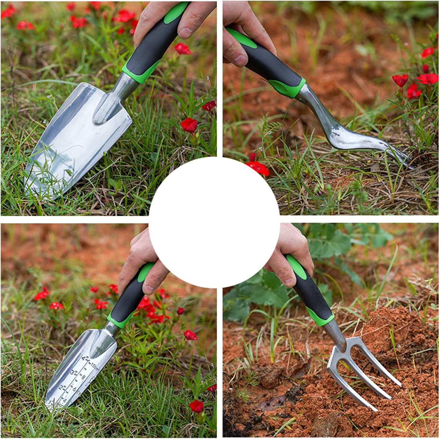 Garden Tool Set, 9-Piece Rust-Resistant Garden Tools Set with Storage Bag, Garden Set, Hand Tool Gift Kit, High Performance Garden Tools, Ideal Garden Gifts for Women/Men image number 3