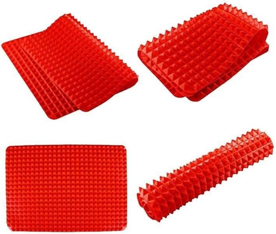 Non-Stick Silicone Baking Mat, Tray Oven Pan Liner, Pyramid Mould Sheet, 39.5X27.5Cm, Heat Resistant and Reusable image number 5