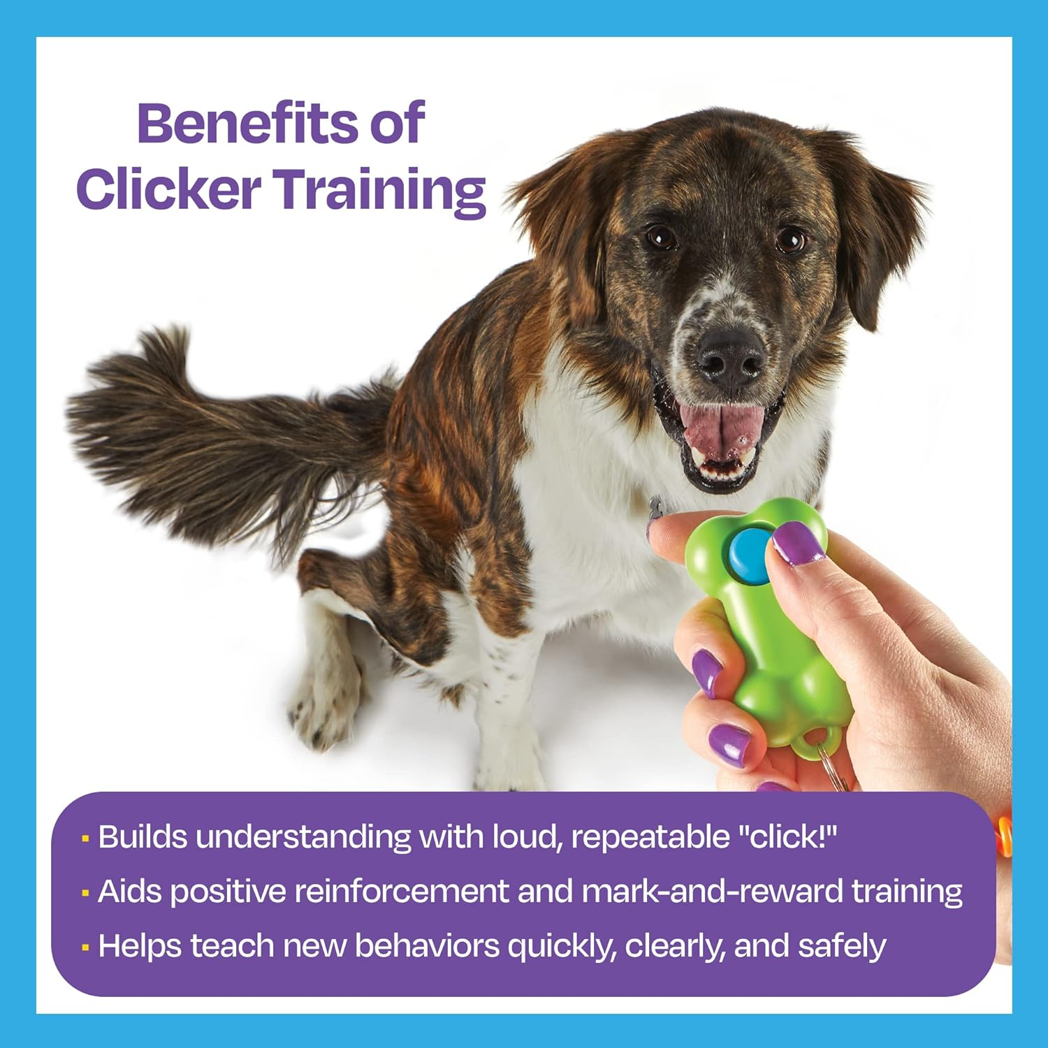 Brightkins Smarty Pooch Bone Training Clicker image number 1