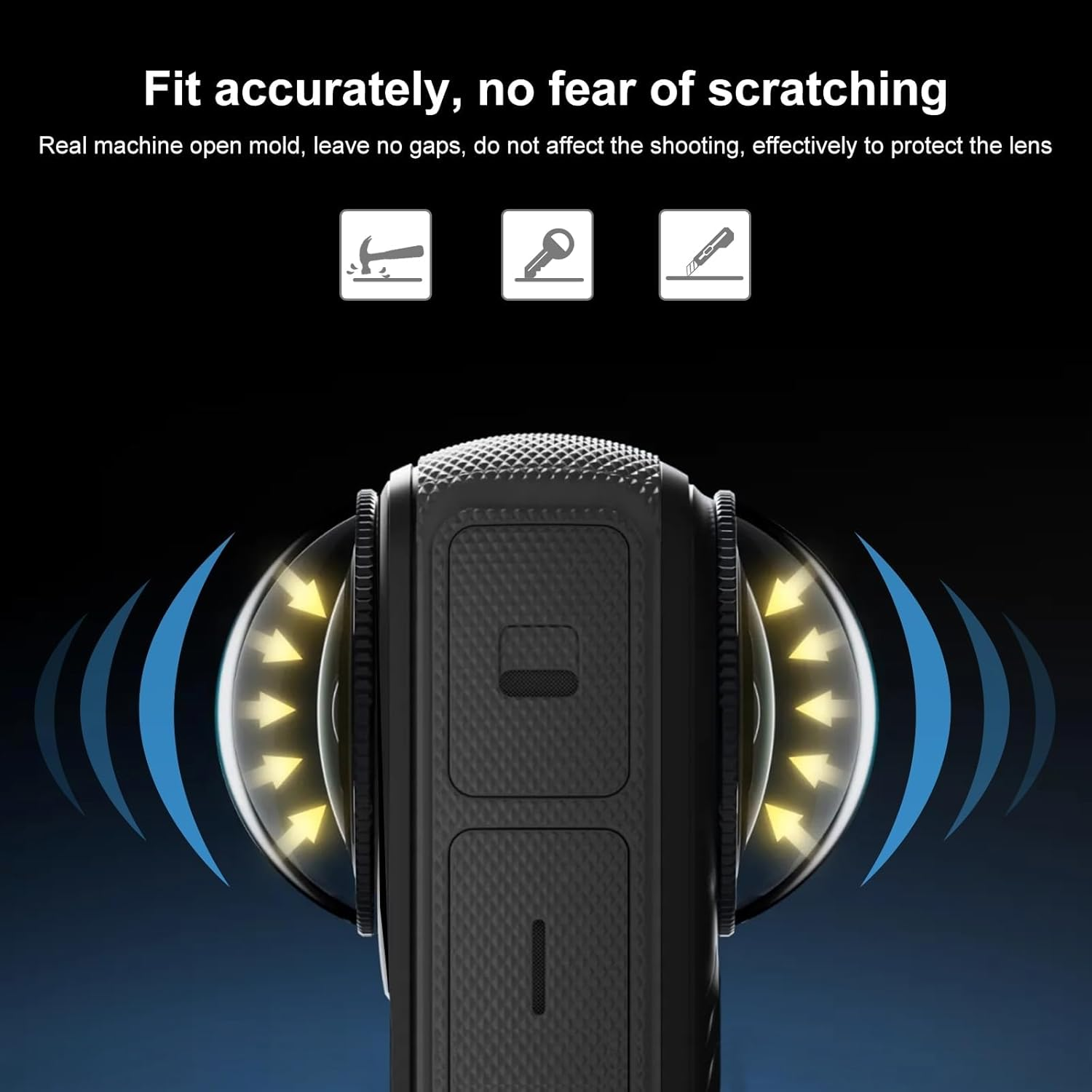 Lens Guard for Insta360 X4, XICEN Lens Protector Removable PC Protective Lens Cover for Insta 360 X4 Accessories - Glass image number 6