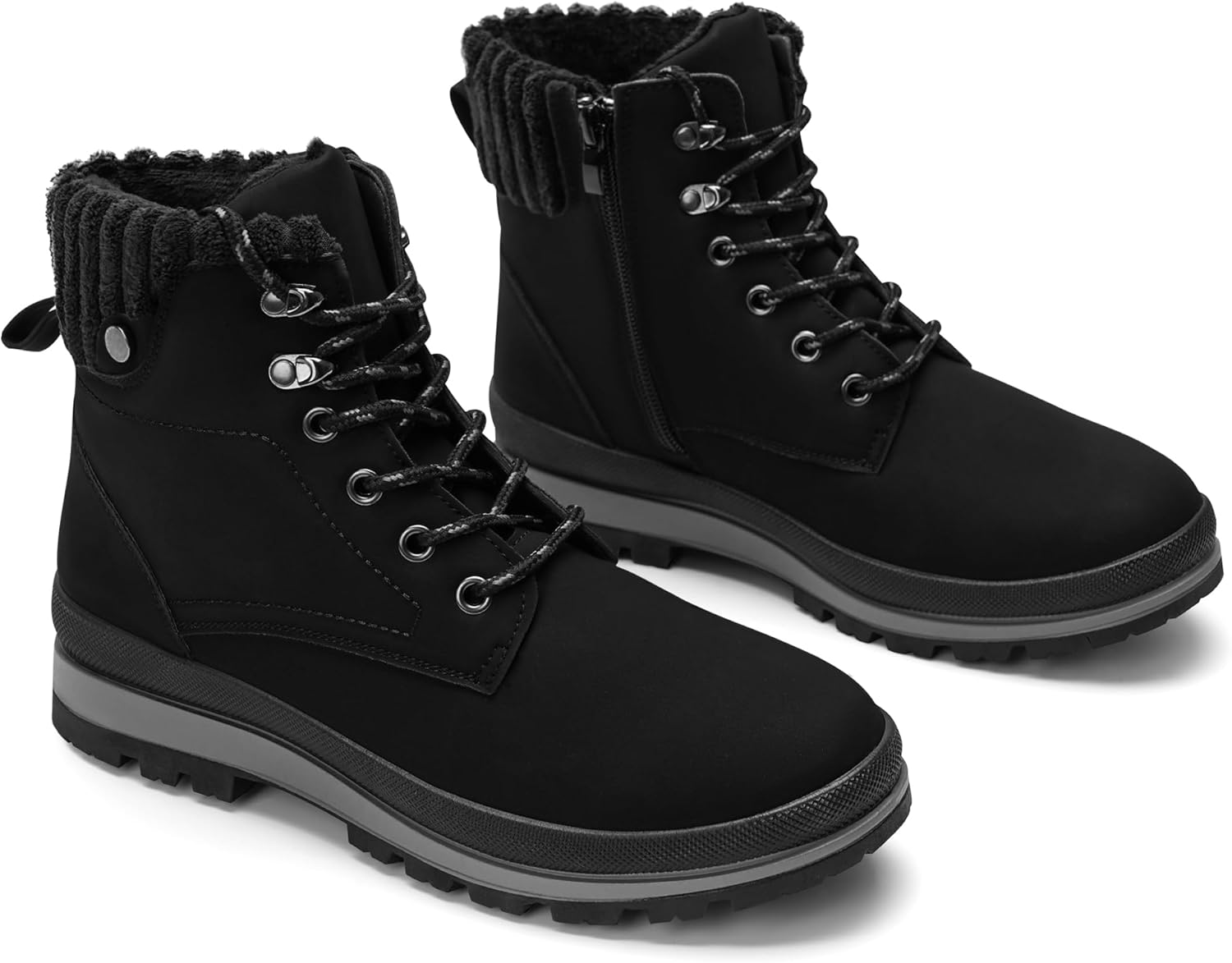 GLAMORA Women Waterproof Winter Warm Lined Boots Non Slip Sole Thermal Faux Fur