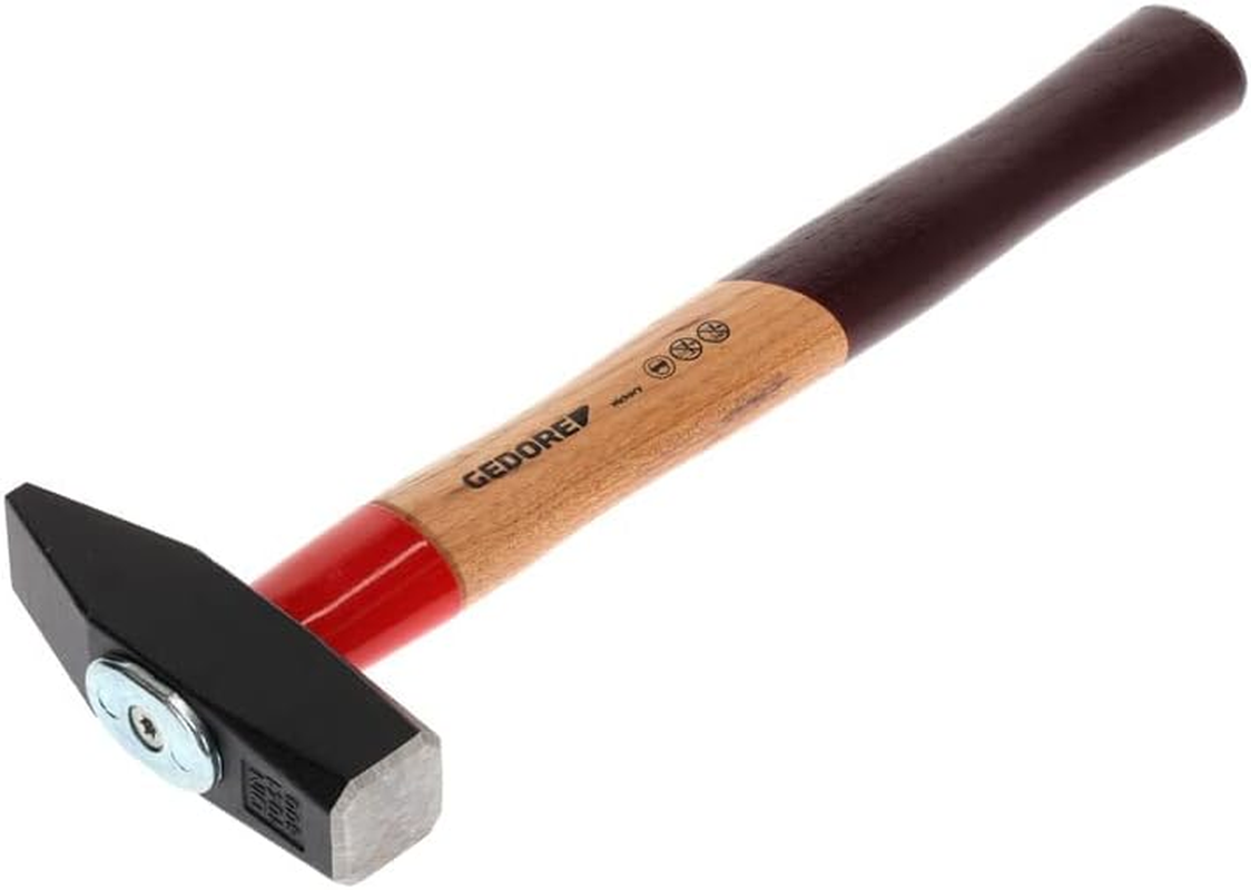 Gedore 600H-800 800 G Rotband Hickory Engineers' Hammer - Brown/Red/Bordeaux