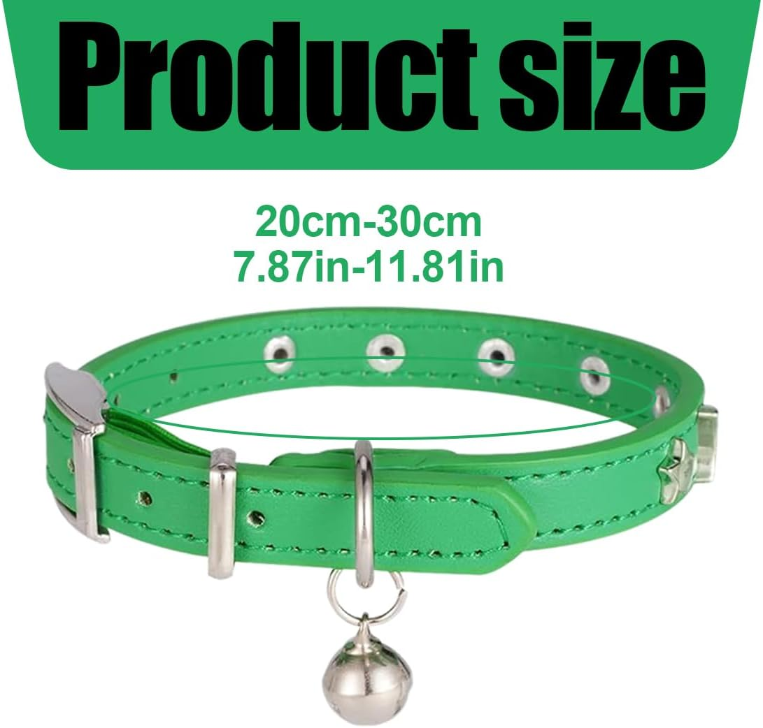 Weddhuis 1 X Leather Cat Collar with Bell with Diamond Star Moon