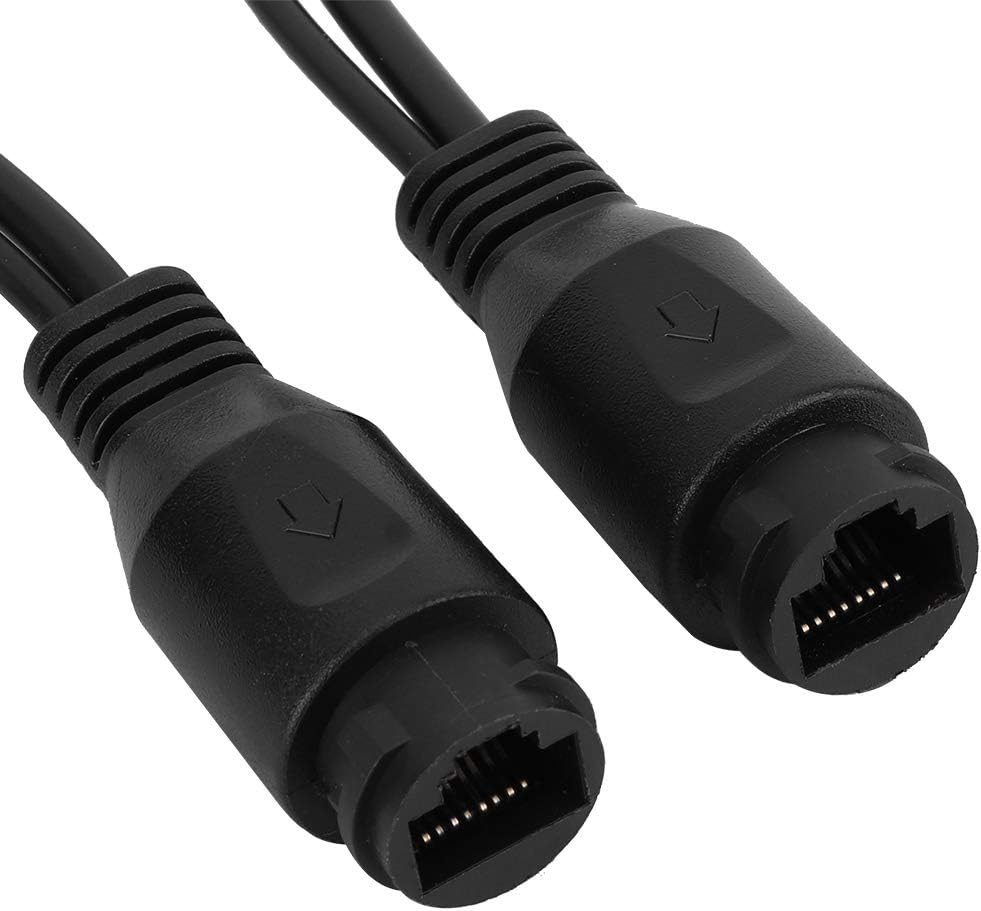 Joyzan Poe Splitter Kit, Poe Injector, Power over Ethernet, Power over Ethernet Connector, Power over Ethernet, Passive Poe Adapter Cable, 12V, 2 Pairs(Black)