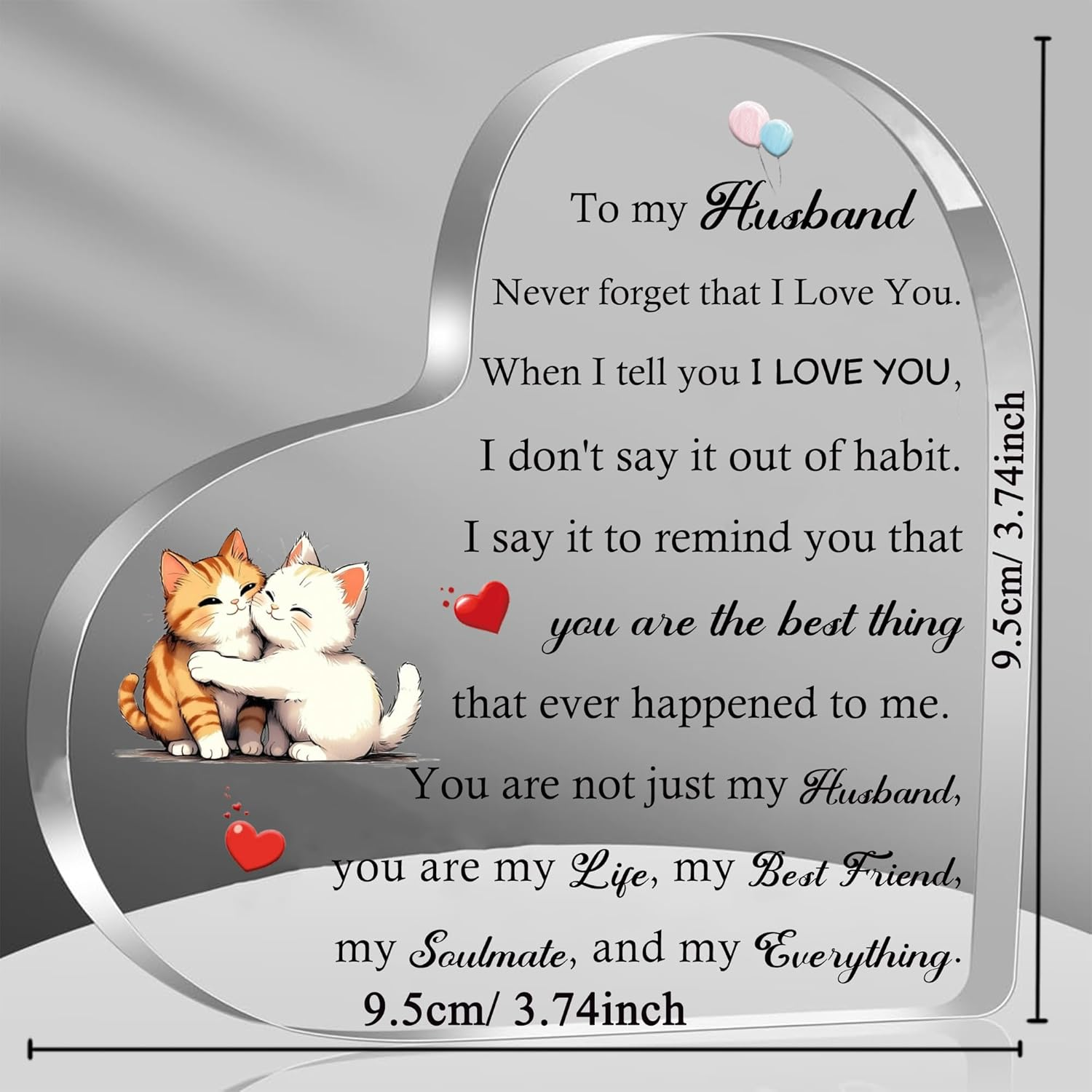 Husband Gifts for My Man Gift Birthday Heart Signs Bookmark 2PC Set Wedding Anniversary Presents Soulmates My Lover Plaques Christmas Valentines Day Keepsake for Him I Love You Romantic Gifts