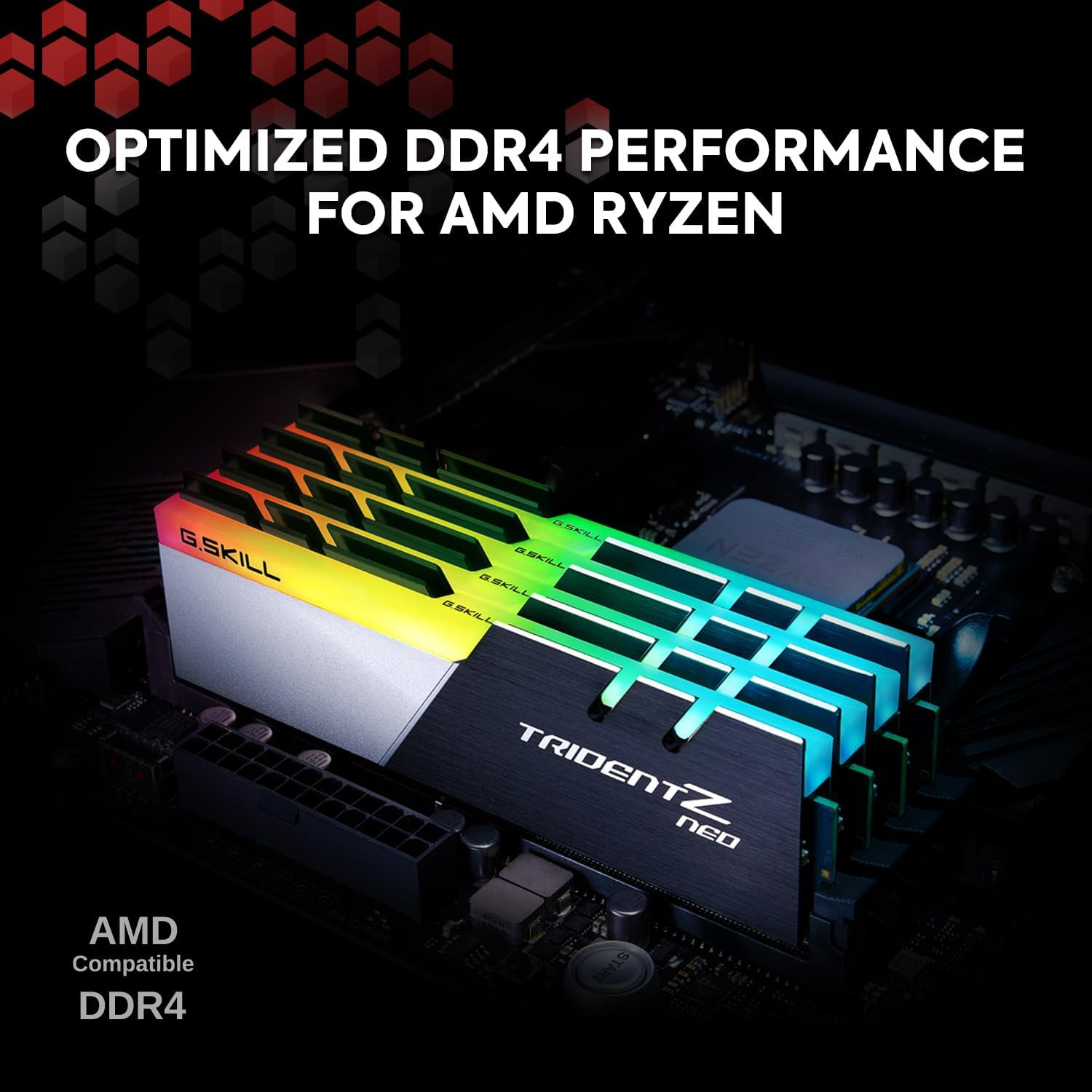 G.Skill Trident Z Neo 32GB (2X 16GB) CL18 DDR4 3600Mhz Memory image number 3