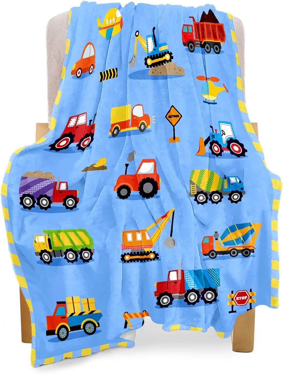 Kids Dinosaur Throw Blanket for Boys Girls, Cute Dinosaurs Blanket for Sofa Bedroom Living Room - 40X50 Inches Black Blanket Dino Perfect Kids Gifts for Boys Girls Christmas Birthday Gift