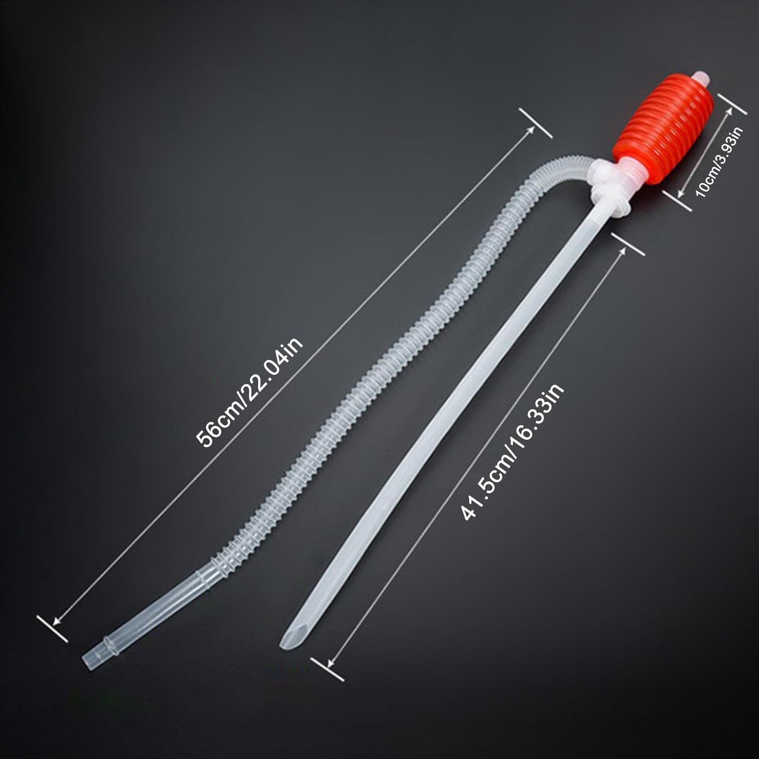 Siphon Pump for Water, Hand-Operated Siphon Pump, Squeezing Siphon Water Pump, Liquid Transfer Pump for Petrol, Motorcycle, Efficiently Transfer Detergents or Water image number 2