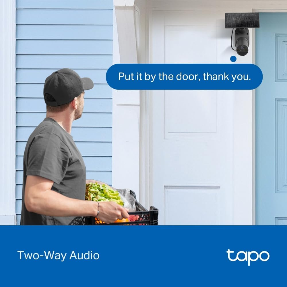Tapo Tp-Link Smart Home Battery-Powered Indoor/Outdoor Security Camera Kit, Wireless, 2K 3MP, IP65, Colour Night Vision, Person Detection, No Hub Required, Microsd Card Slot (Tapo C411 KIT) image number 1