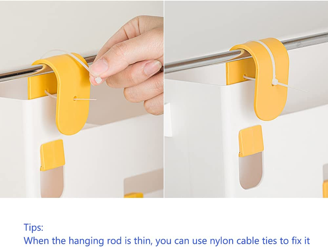 Poeland Bedside Hanging Storage Basket Multi-Function Organizer Caddy Remote Holder Light Green image number 4