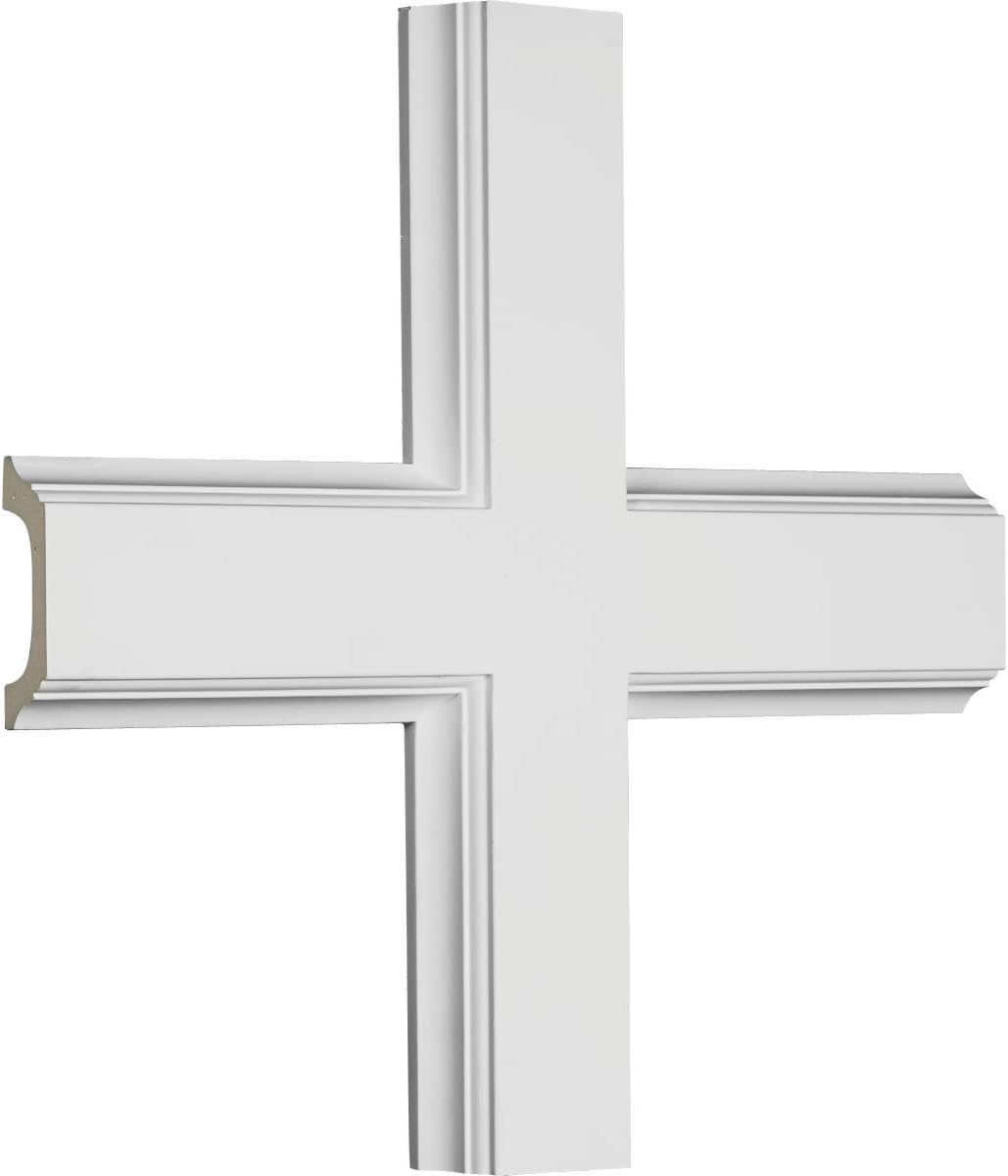 Ekena Millwork CC05ICI02X20X20TR 20W X 2P X 20L Inner Cross Intersection for 5 Traditional Coffered Ceiling System image number 2