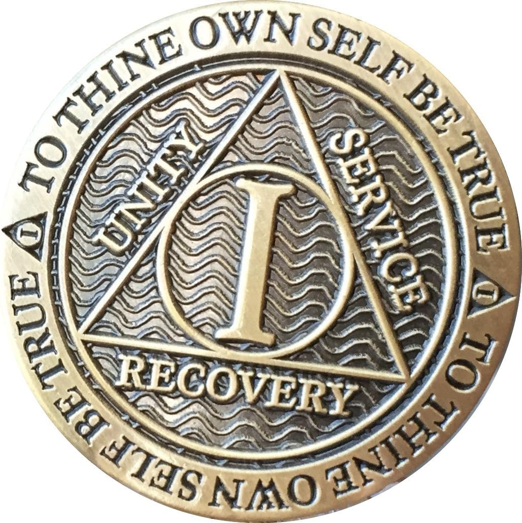 1 Year AA Medallion Reflex Antique Chocolate Bronze Chip image number 2