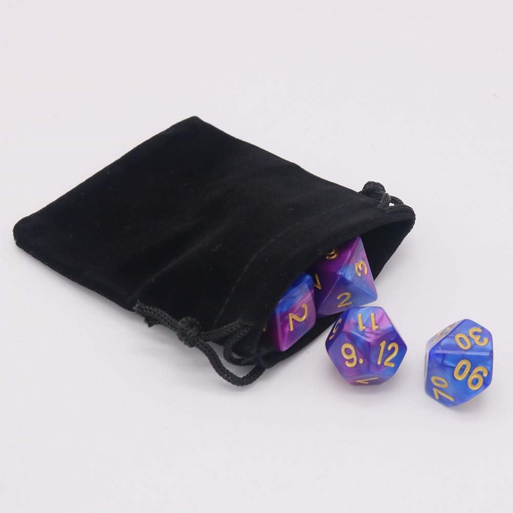 HRX Package Little Velvet Drawstring Pouches, 20Pcs Black Velvet Cloth Bags for Jewelry Small Gift (2.8" X 3.6") - Yellow image number 6