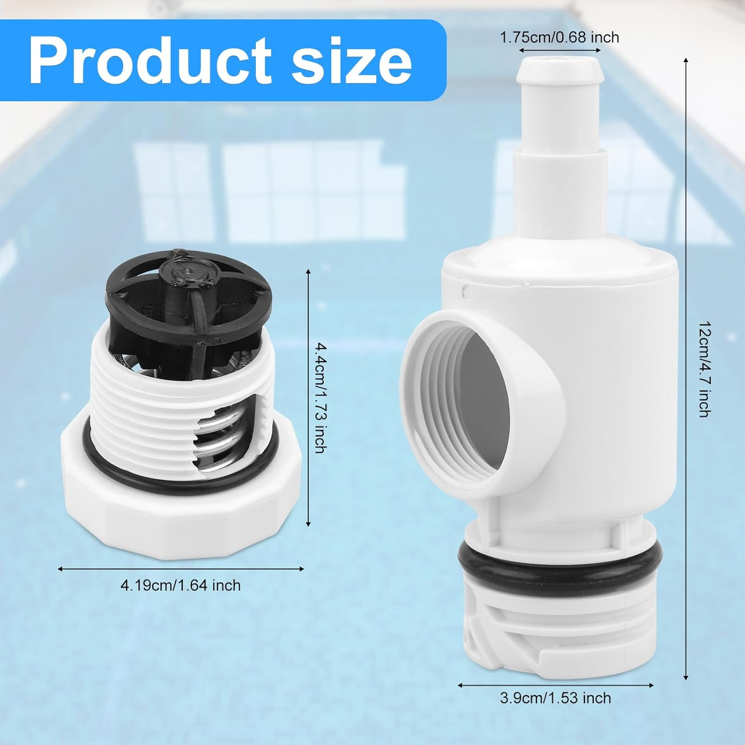 D29 UWF Quick Disconnect and 9-100-9002 Pressure Relief Valve Replacement Fit for Polaris Zodiac 180 280 380 Pool Cleaners Parts image number 4