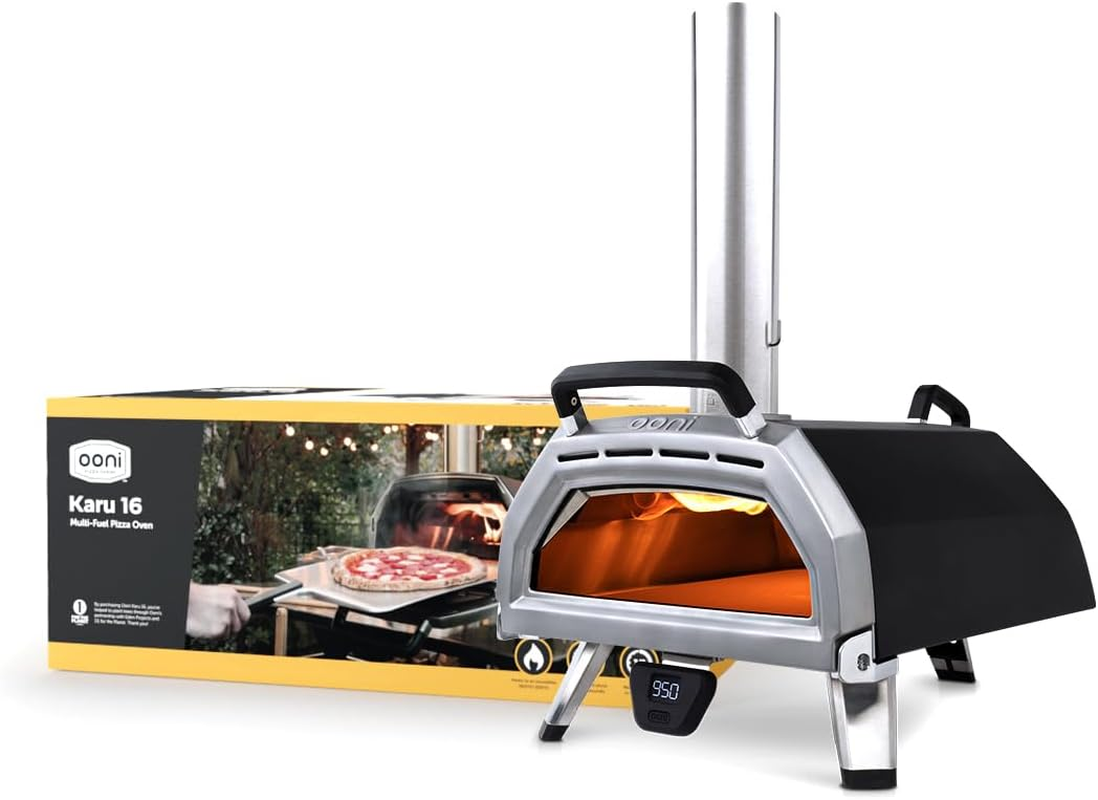 Ooni Karu 16 Multi-Fuel Outdoor Pizza Oven - Ooni Pizza Ovens &ndash; Cook in the Backyard and beyond with This Portable Outdoor Kitchen Pizza Making Oven image number 6