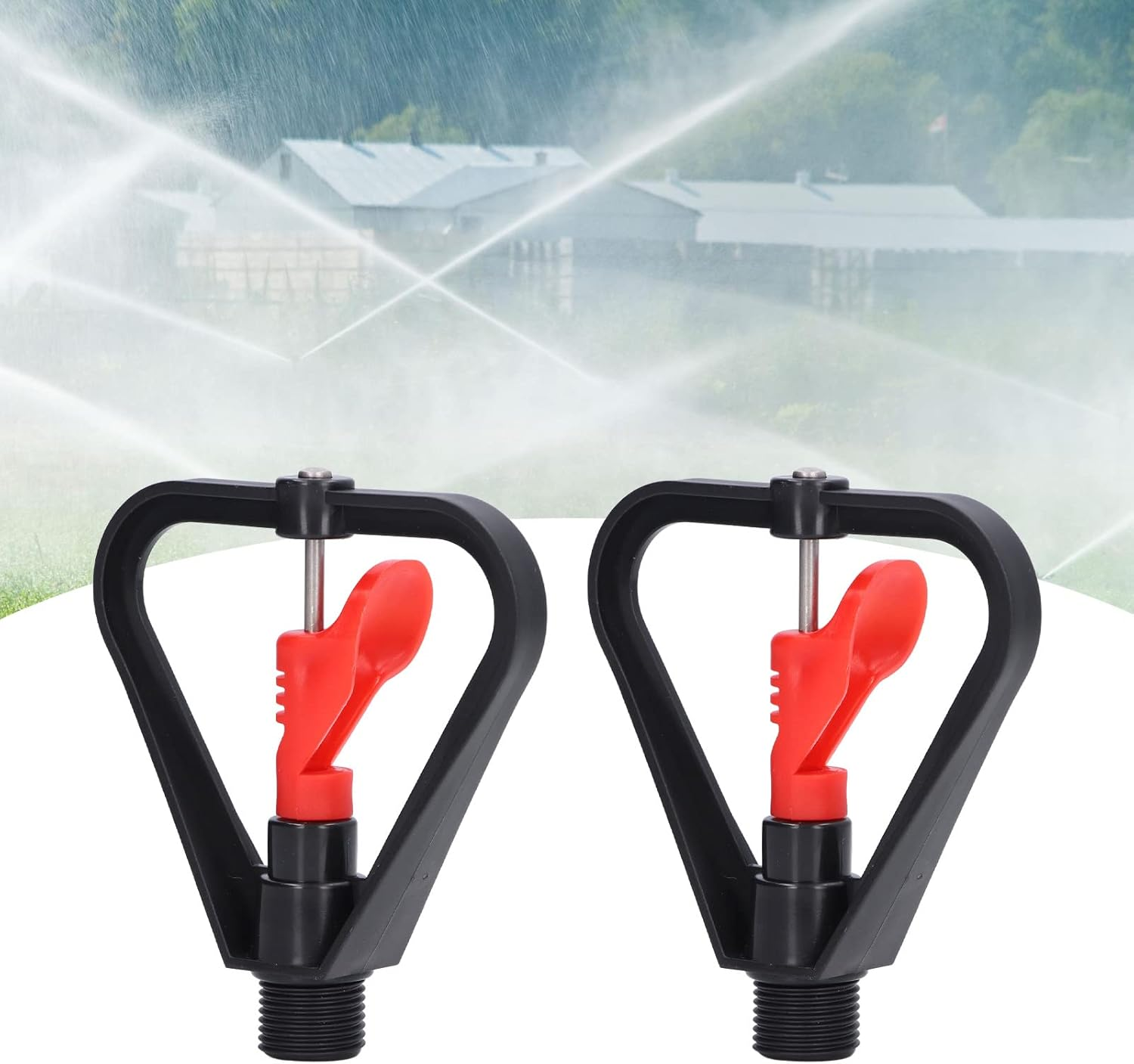 Lawn Sprinkler, 15Pcs Irrigation Sprinkler G1/2In Male Thread Refraction Sprinkler for Watering Garden Yard Lawn image number 4
