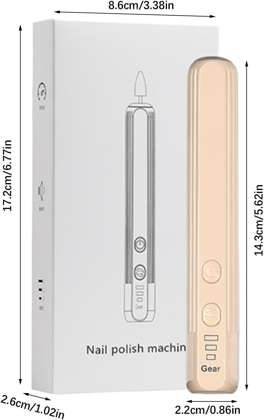 Shurzzesj Electric Nail Drill File Professional | Electric Nail Drill Machine Kit - Compact Portable Design Nail Drill Kit Hand Foot Care Tool for Acrylic, Gel Nails image number 2