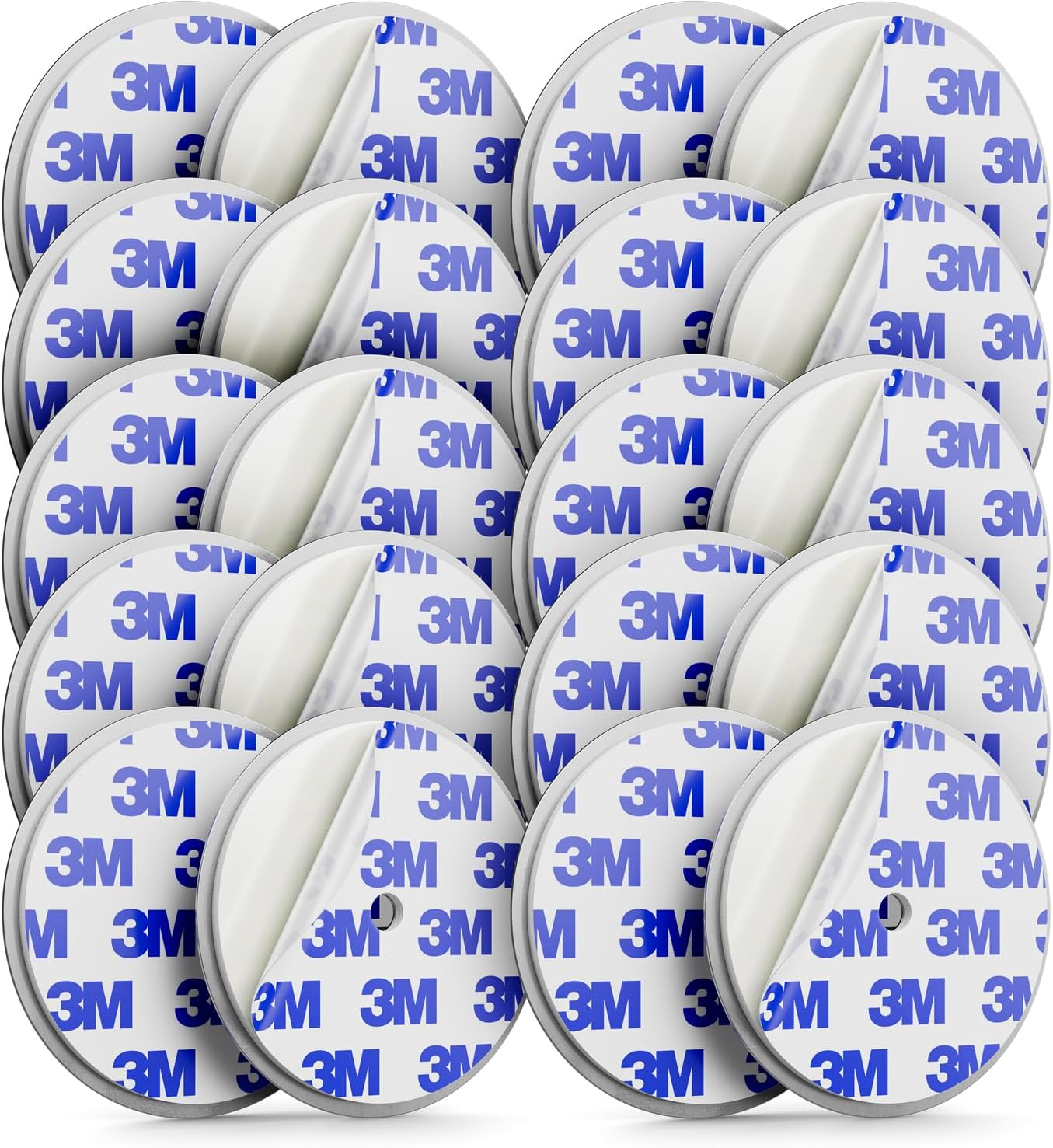 Deleycon Pack of 10 Magnetic Attachment for Smoke Detectors Magnetic Holder Fire Alarm Self-Adhesive Magnetic Holder Adhesive Surface and Drill Hole 65 Mm Diameter image number 2