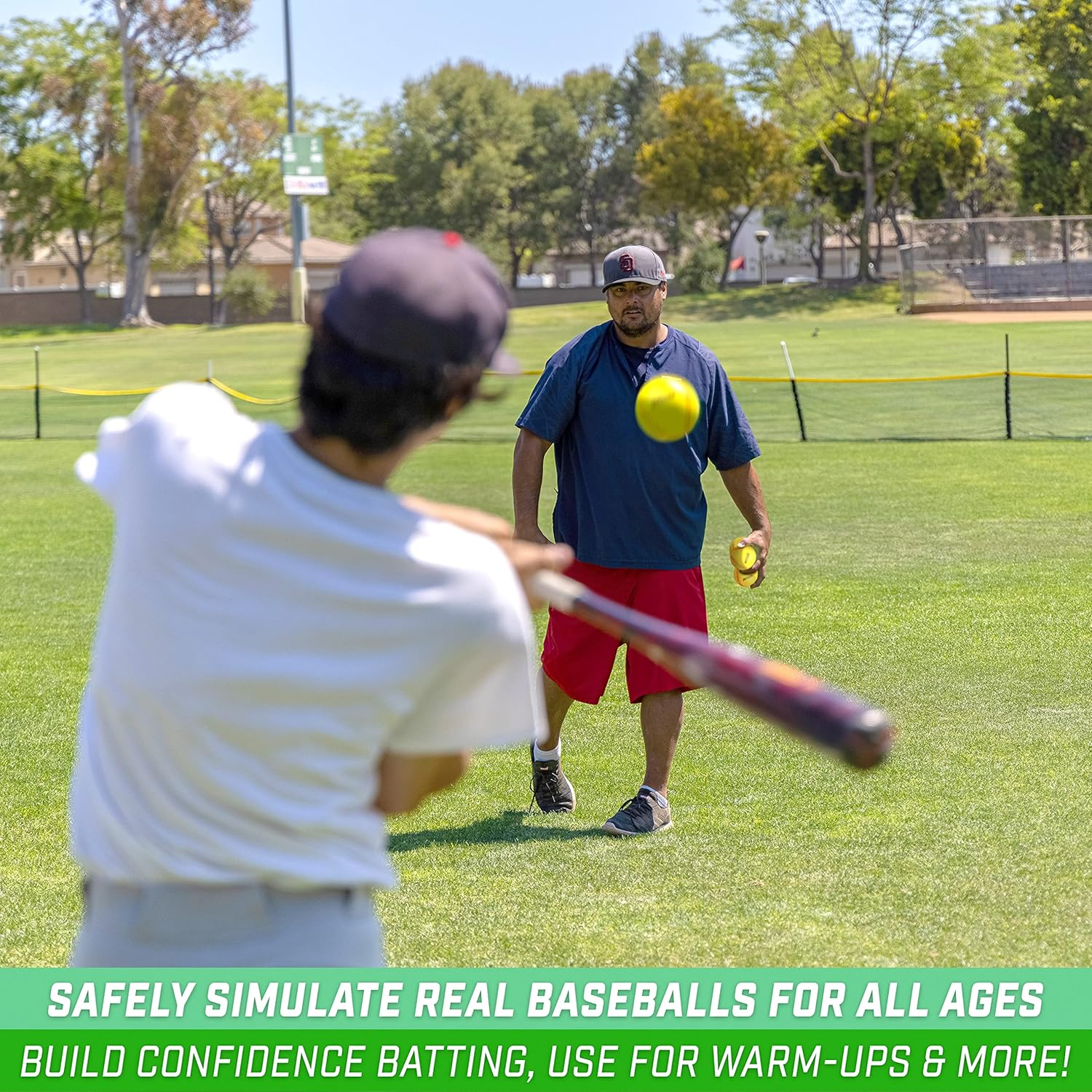 Gosports Foam Training Baseball 12 Pack - Regulation Size Foam Baseballs for Soft & Safe Throwing, Catching and Batting Practice image number 5