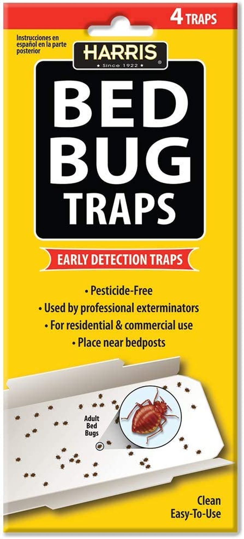 Harris Bed Bug Early Detection Glue Traps (4/Pack) image number 2