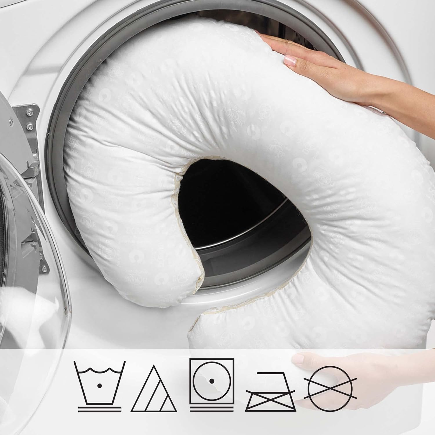 Boppy Nursing Pillow &ndash; Bare Naked Breastfeeding and Bottle Feeding, Propping Baby, Tummy Time, Sitting Support Pillow Only image number 5