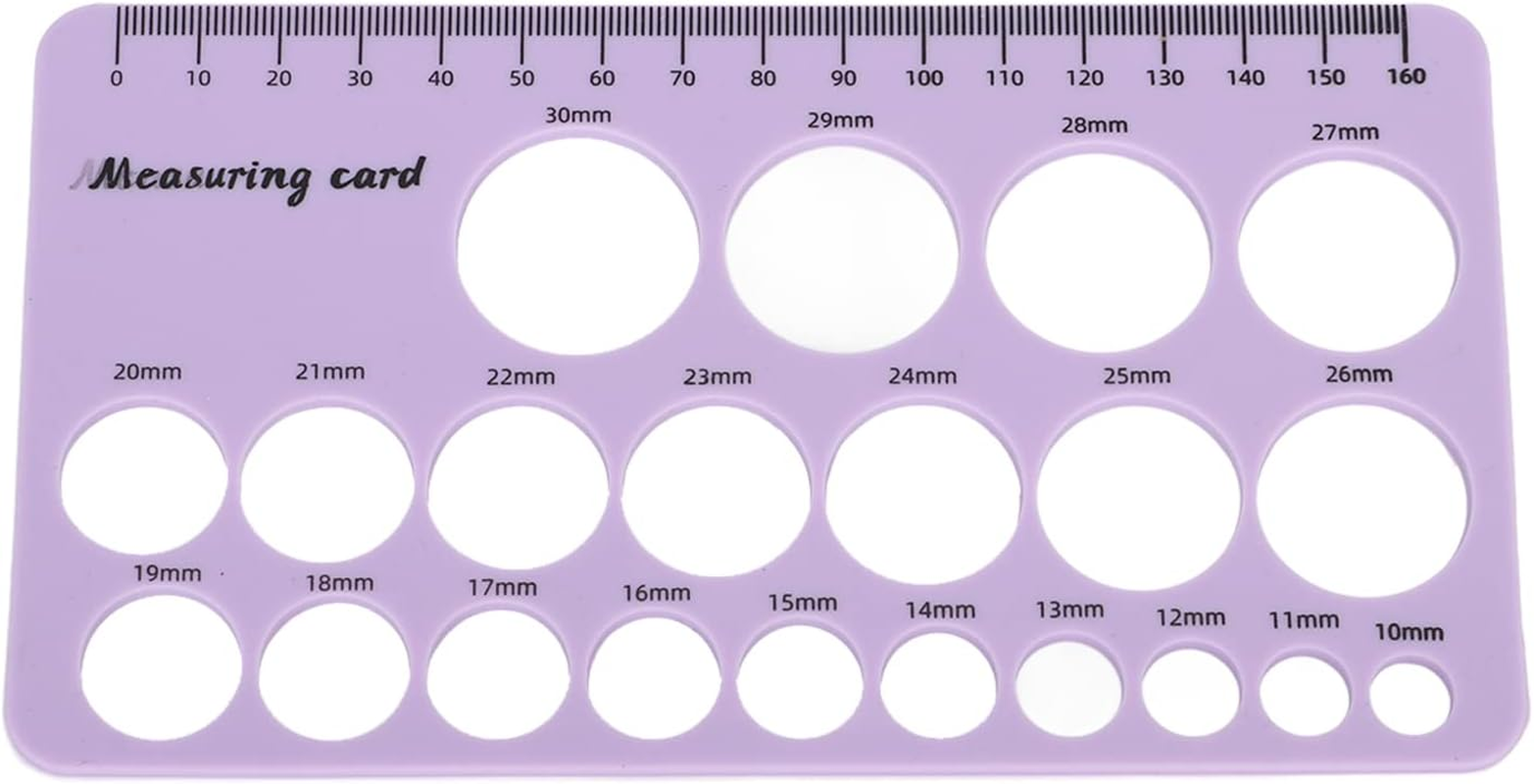 Pomya Flexible Silicone Linzel Ruler Comfortable Breast Flange Measuring Tool for New Mothers Skin-Friendly Soft Silicone Material (Purple)
