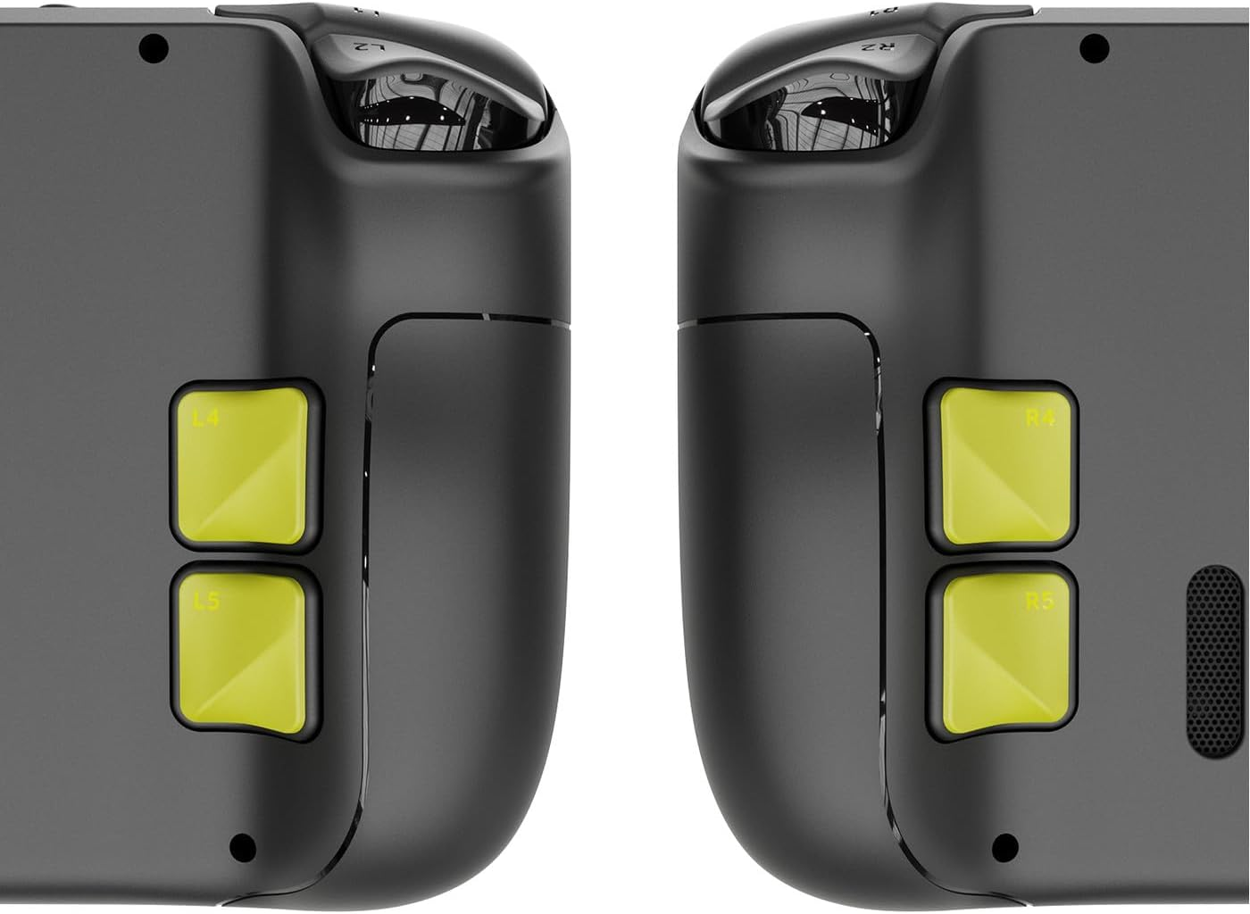 Skull & Co. Back Button Enhancement Set for Steam Deck, Handle Grip Pads Improvement Button Protection Kit for Steam Deck - Black, 4 Pieces