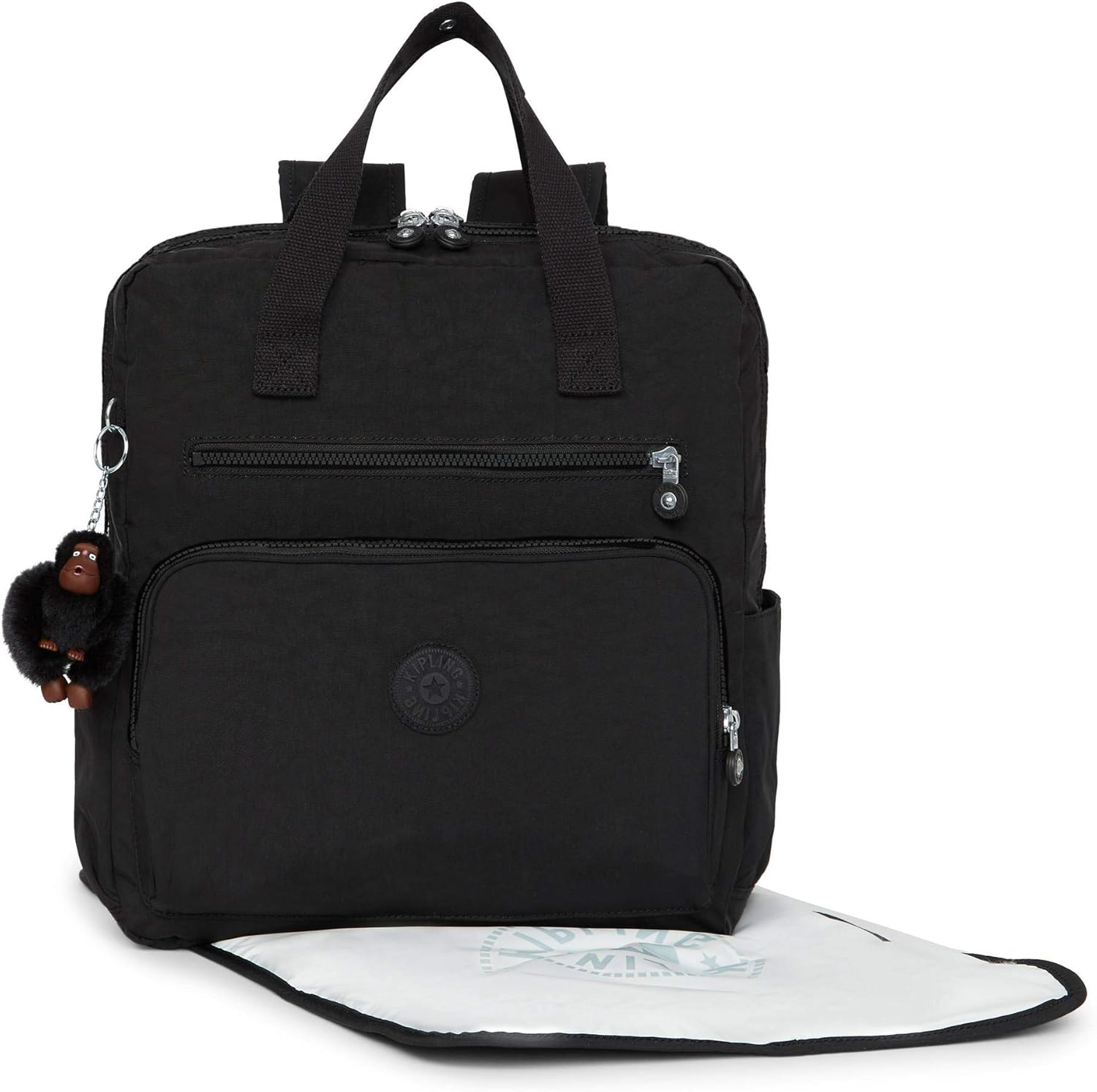 Kipling Audrie Backpack Diaper Bag Black Tonal