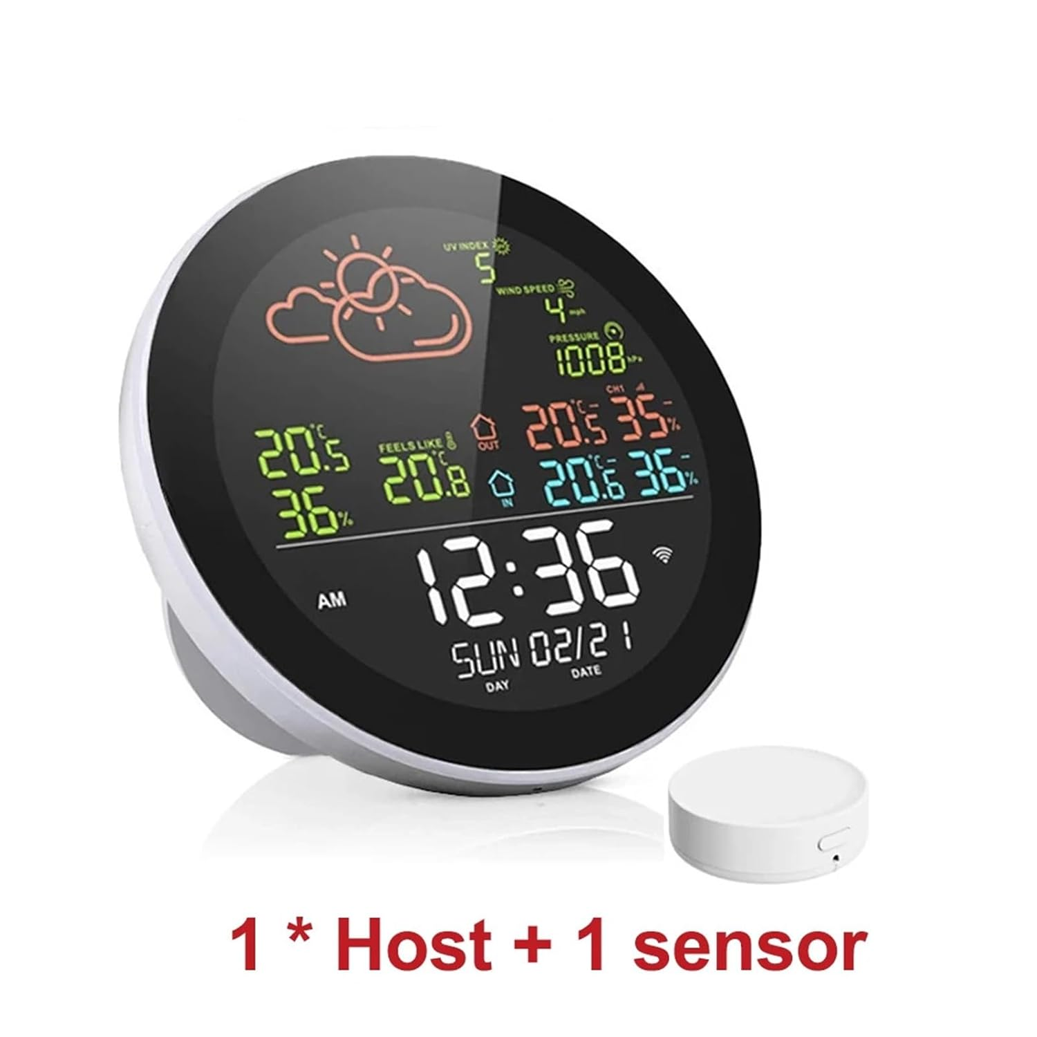 Wifi Smart Weather Station Digital Thermometer Hygrometer Forecast Sensor Indoor/Outdoor Temperature Humidity Meter image number 3