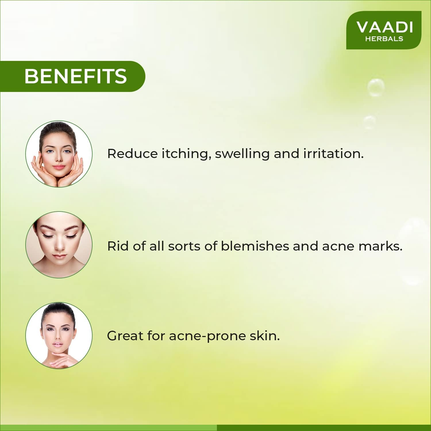 Vaadi Herbals Becalming Tea Tree Soap anti Acne Therapy, 75Gms X 6 image number 3