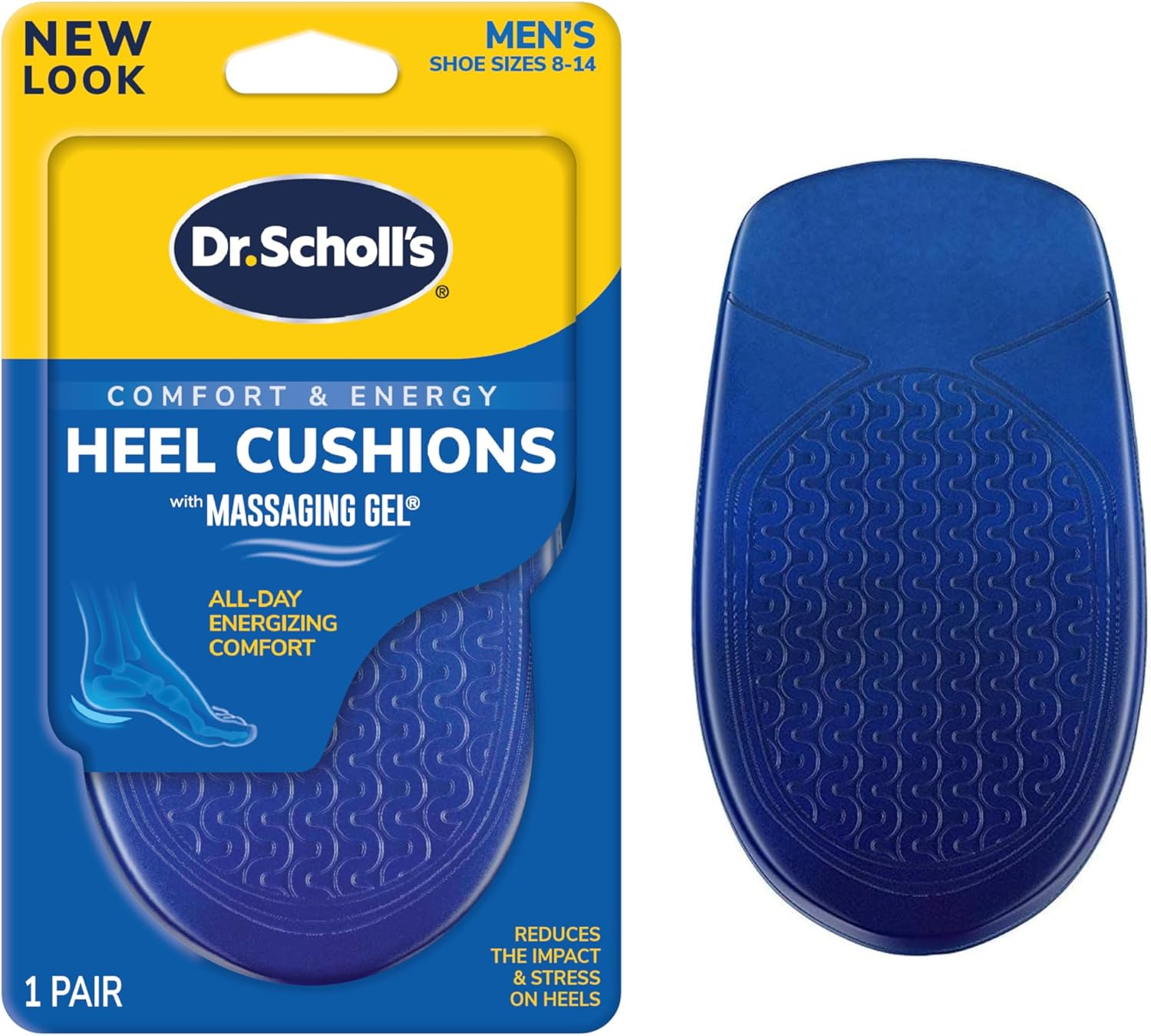 Dr. Scholl&rsquo;S Comfort Heel Cushions for Men, 1 Pair, Size 8-13 image number 1