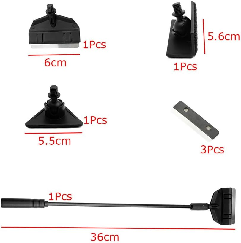 3 in 1 Aquarium Cleaning Tools Aquarium Tank Clean Set Fish Net Gravel Rake Algae Scraper Fork Sponge Brush Glass Cleaner, Multi-Use Fish Tank Cleaning Tools Kit, Aquarium Clean Set image number 2