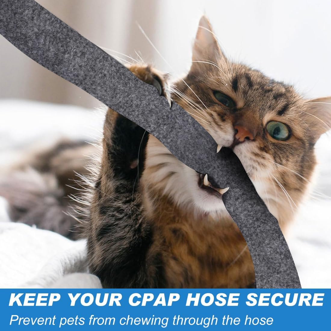 Hose Cover for CPAP Heated Tubing Wrap Slim Tube Cover for CPAP 6Ft Insulator Sleeve Skin Safe Quality No Condensation for Most Tubing Covers image number 3