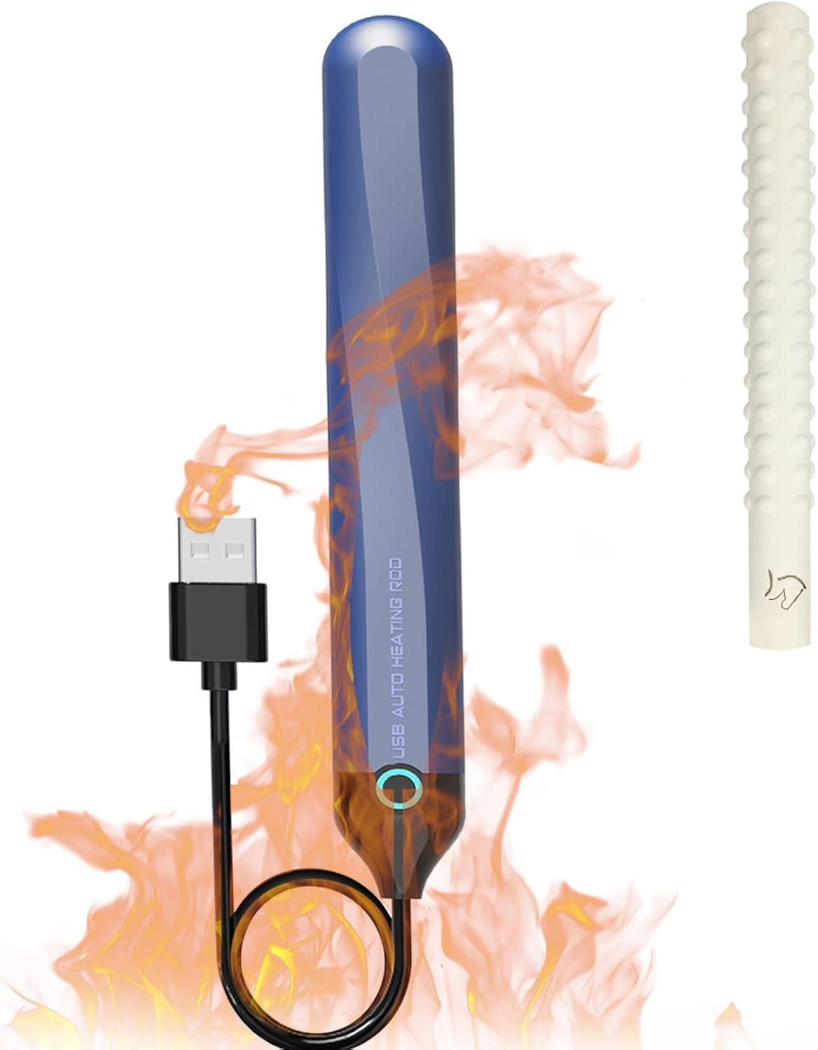 Xinxbabe Heating Stick Heating Rod Heating Stick USB【46℃ Quick Heating Auto Temperature Control】Drying Stick Diatomite Water Absorption Stick 2-Piece Set image number 3