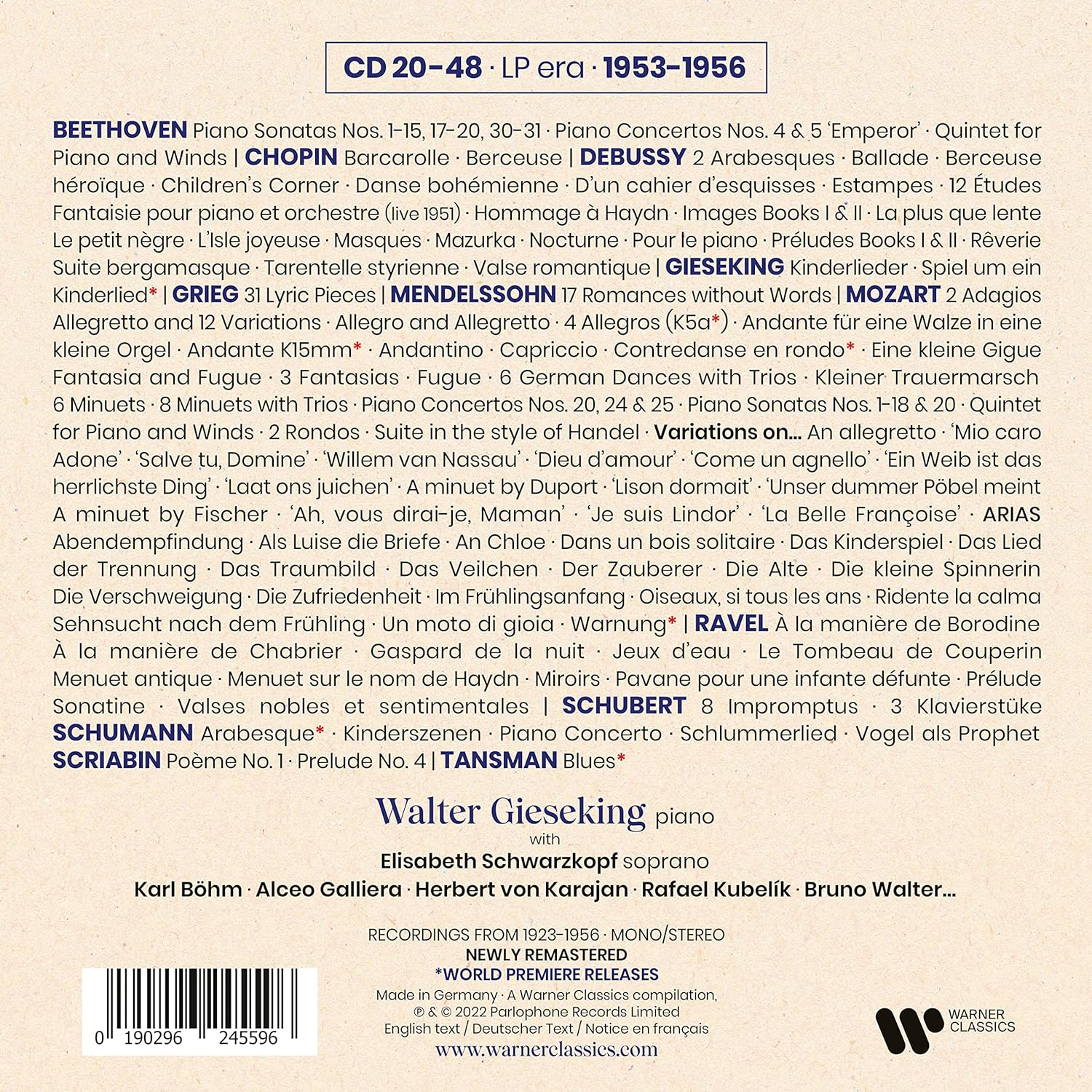 The Complete Warner Classics Recordings image number 3