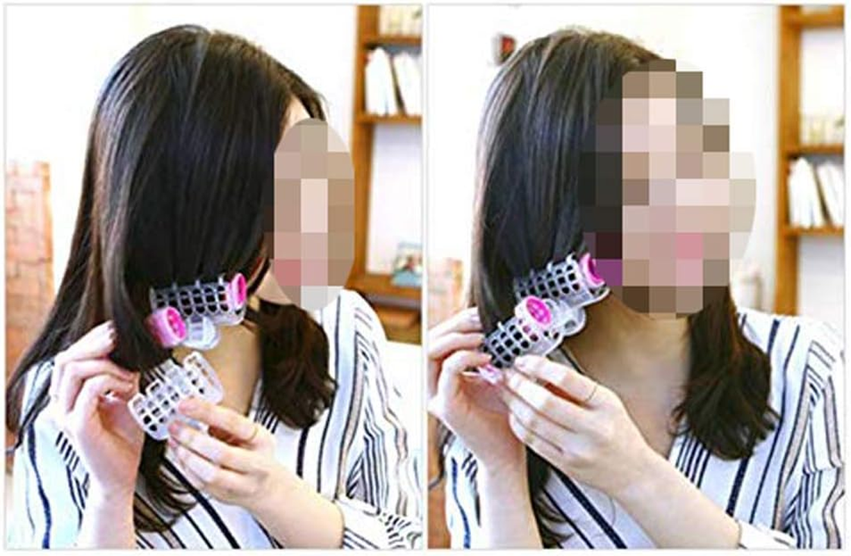 6Pcs Plastic Hair Curlers Rollers Self-Grip Hair Clip Curler Bangs Hair Sticky Cling DIY Hair Styling Accessories Tools image number 3